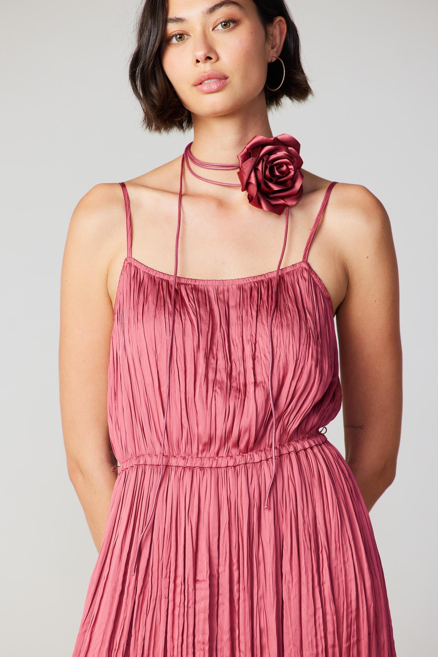 Rose Applique Cami Dress