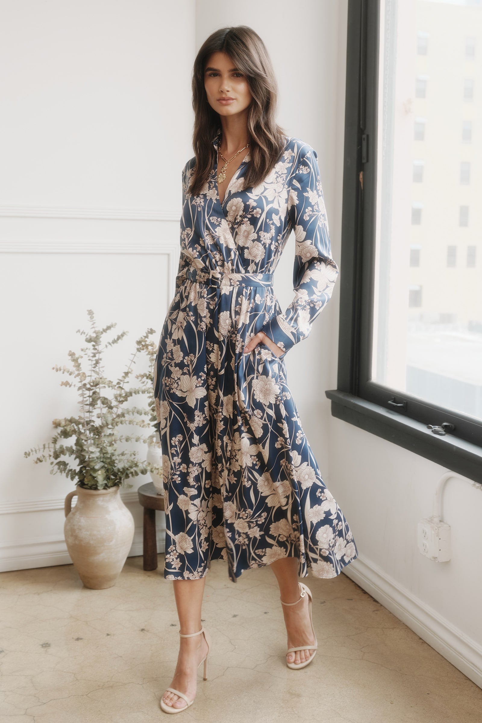 Navy Blue Floral Dress Navy Blue Floral Dress