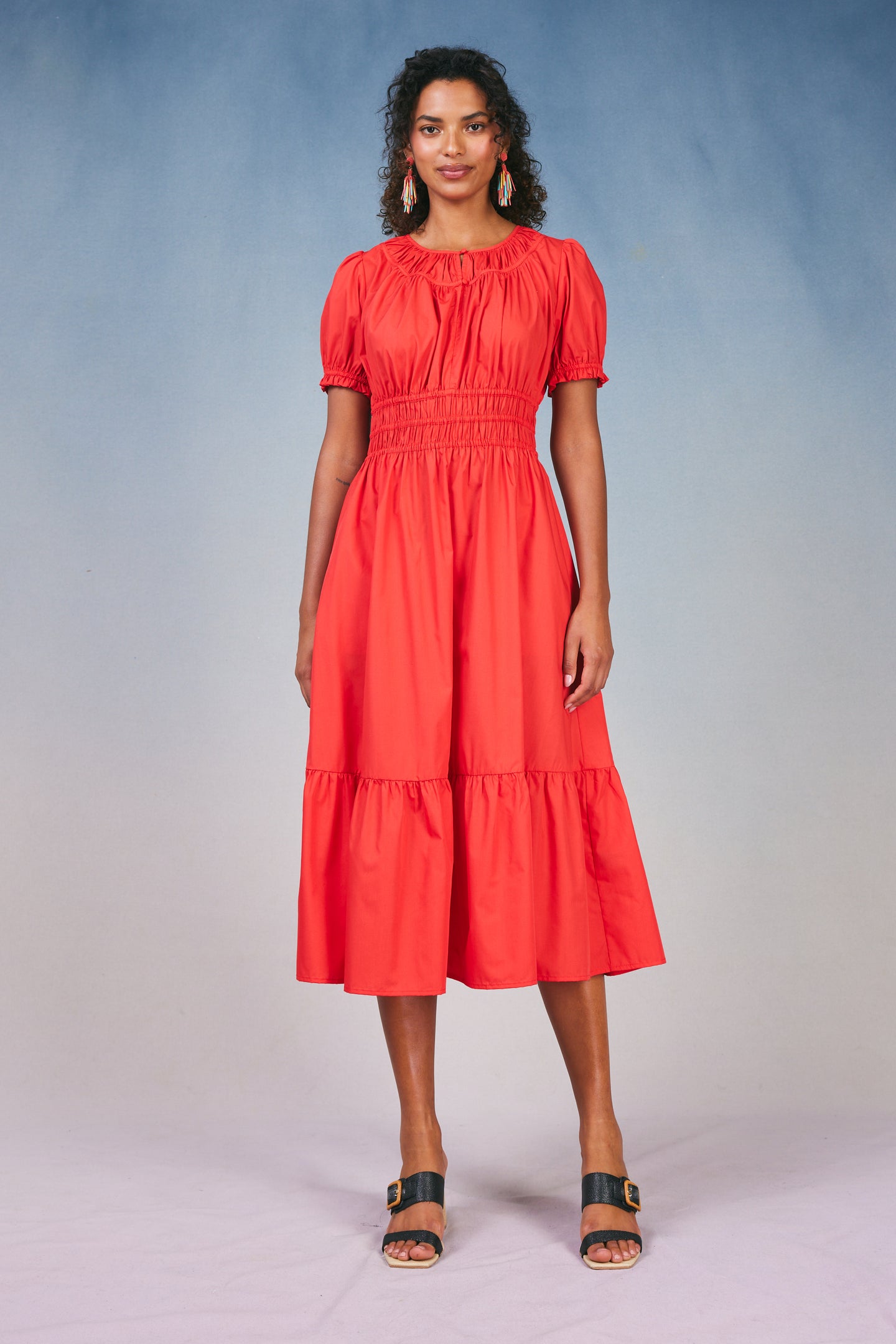 Brooklyn Poplin Midi Dress