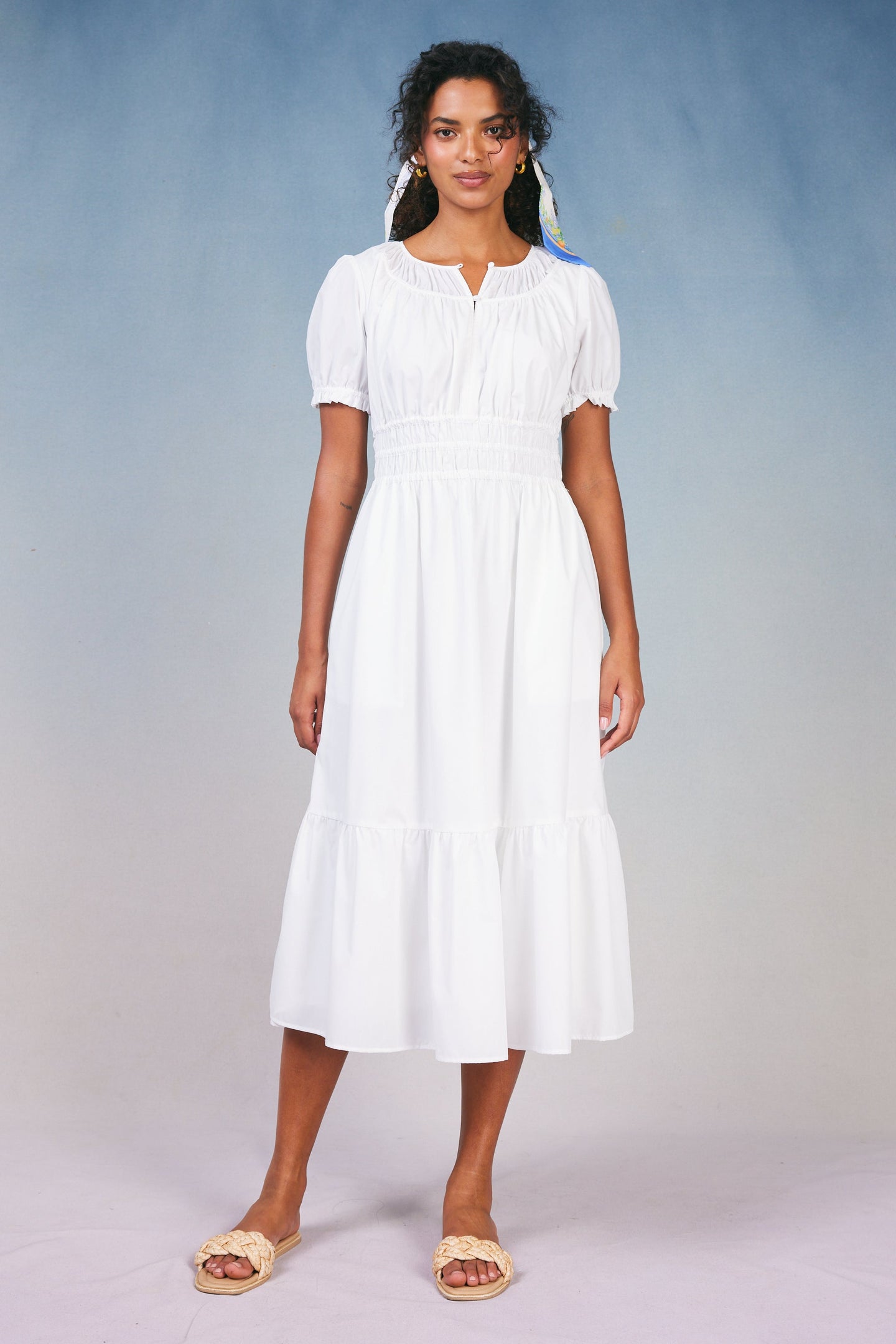 Brooklyn Poplin Midi Dress