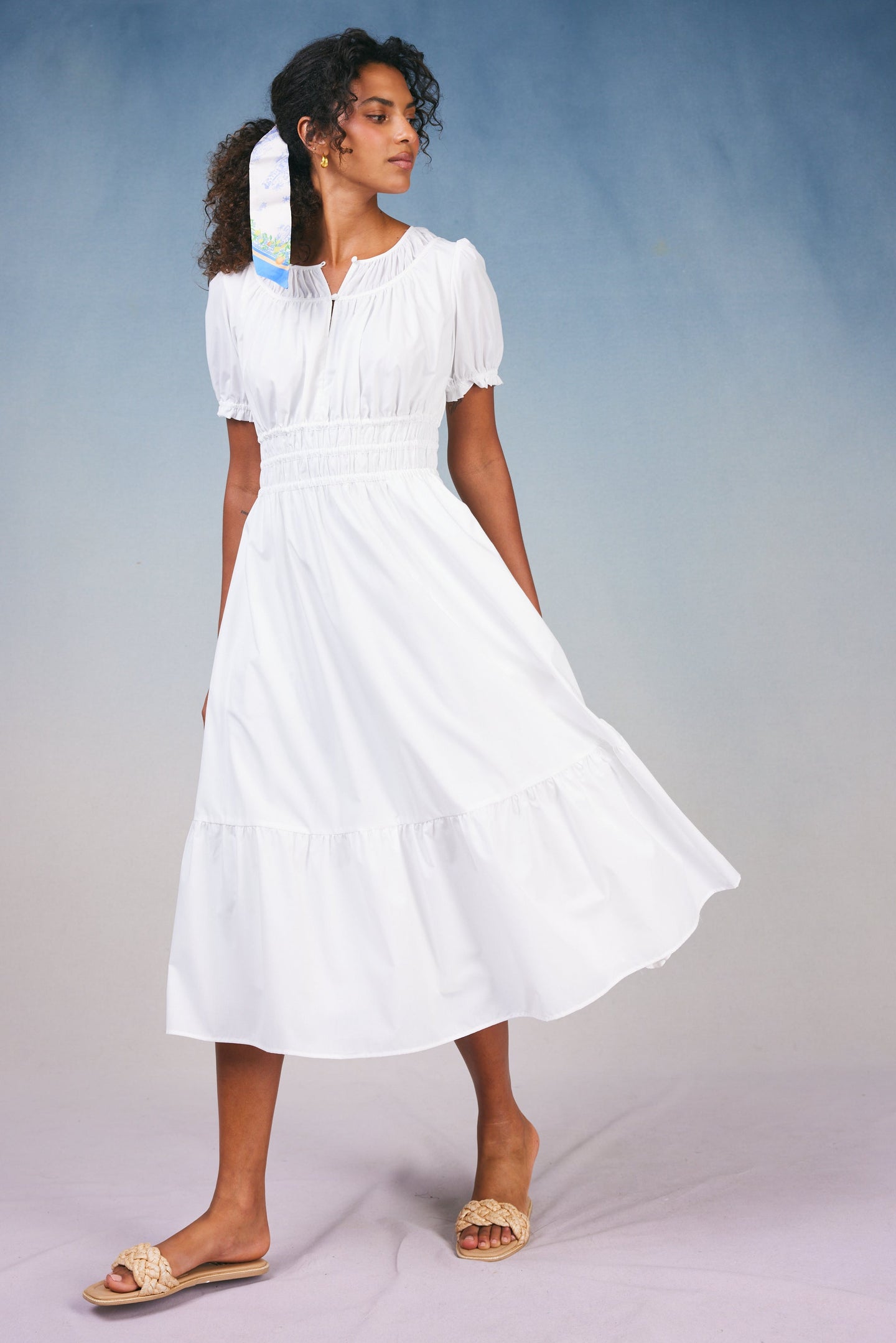 Brooklyn Poplin Midi Dress