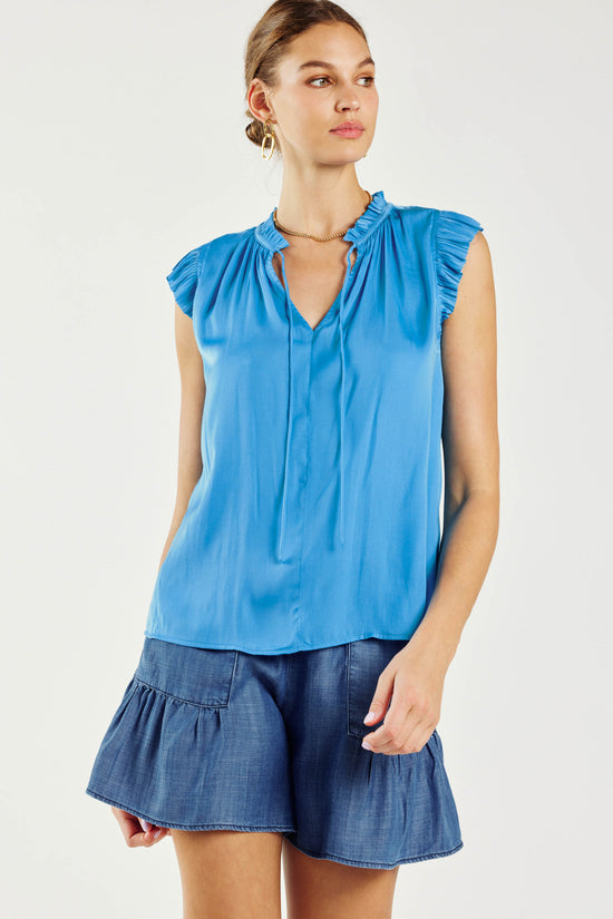 Margot Pleated Sleeve Blouse