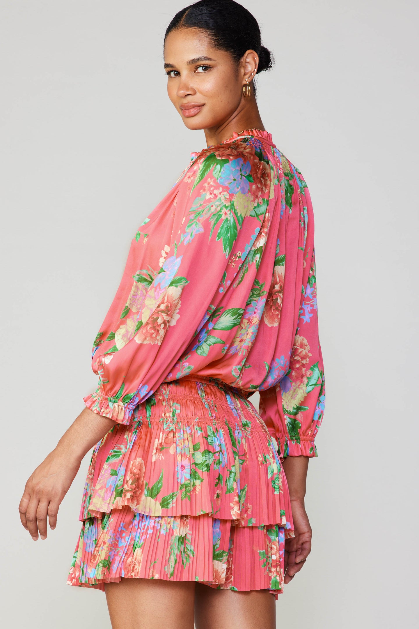 Aurelie Floral Mini Dress – CURRENT AIR