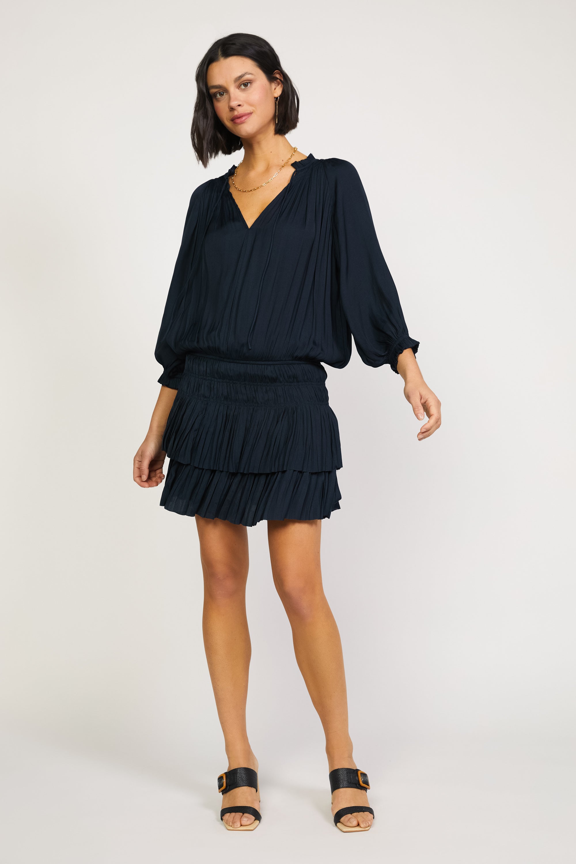 Current air 2025 pleated mini dress