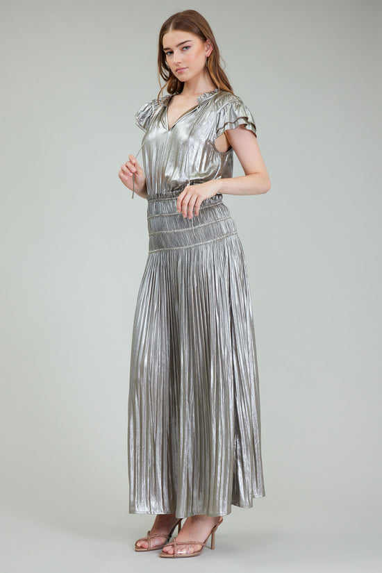 Metallic Maxi Dress