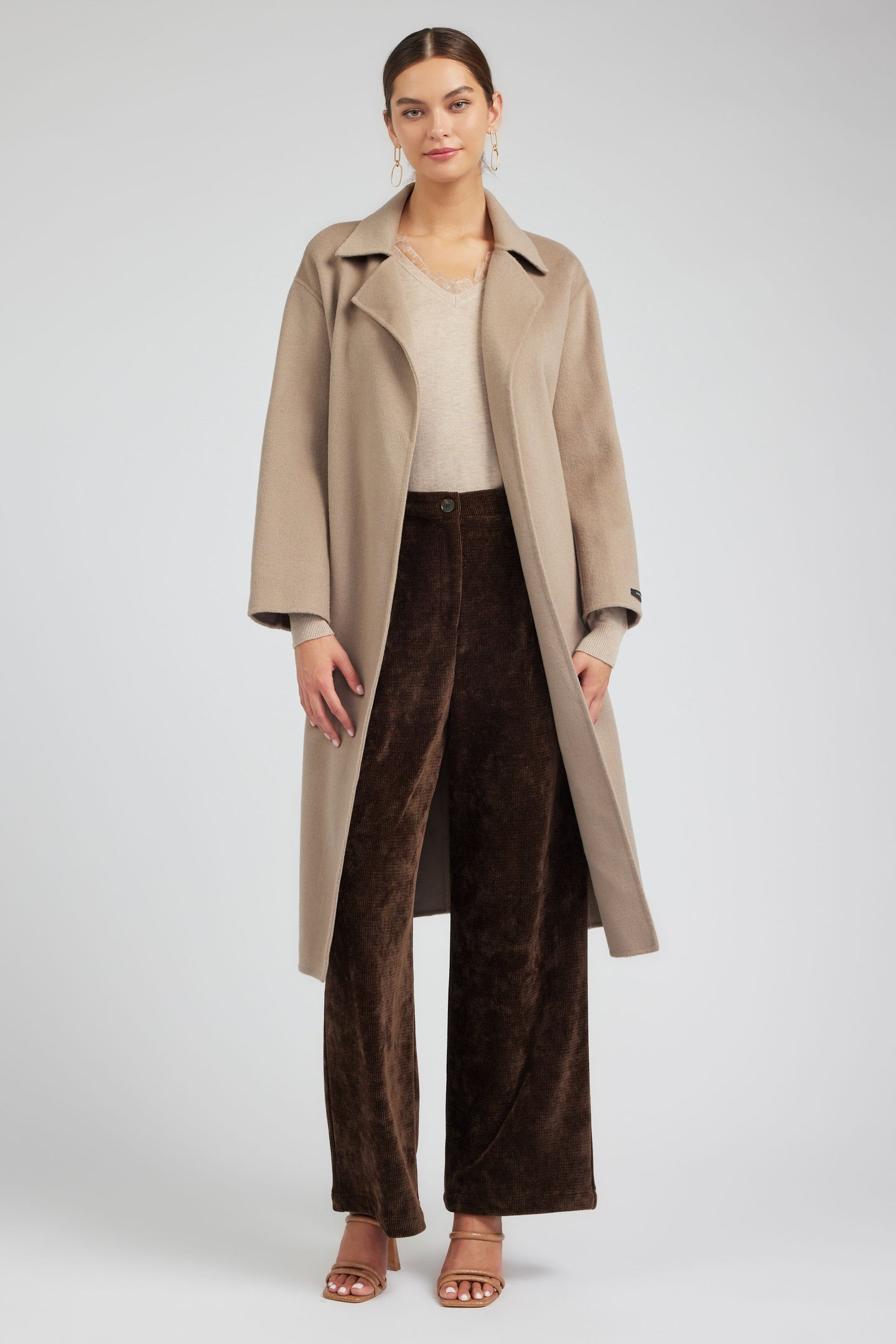 Oversized Belted Wool Coat