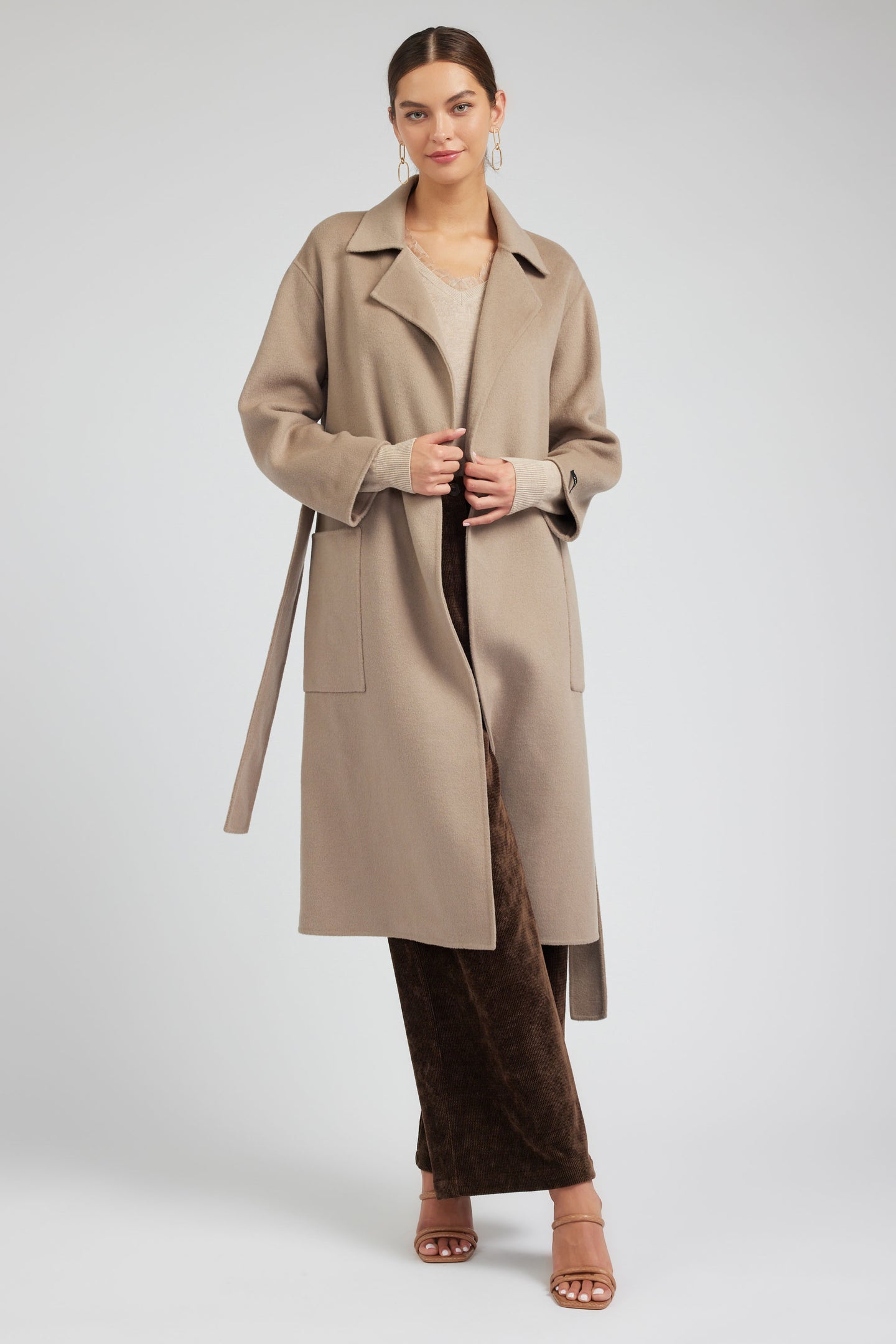 Oversized Belted Wool Coat