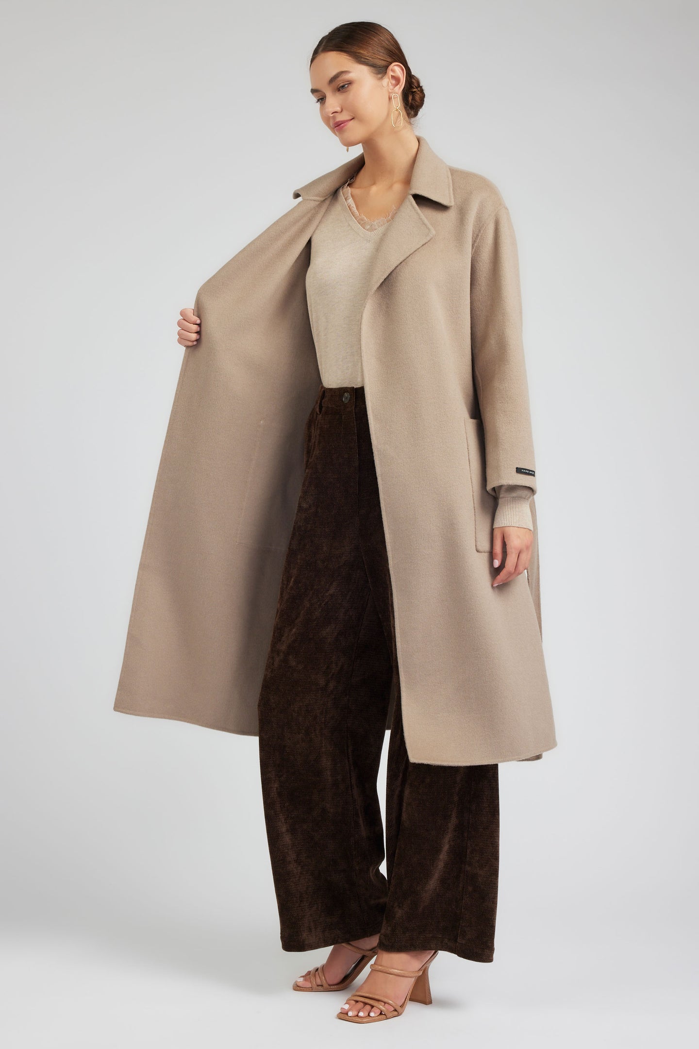 Oversized Belted Wool Coat