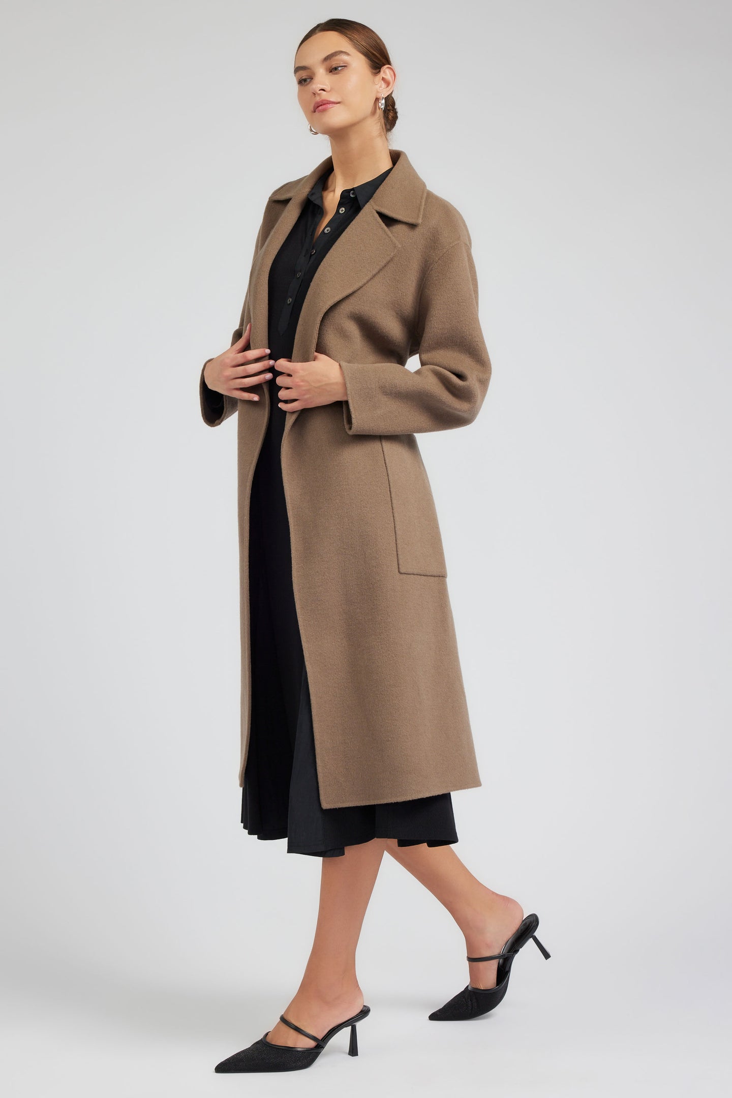 Oversized Belted Wool Coat