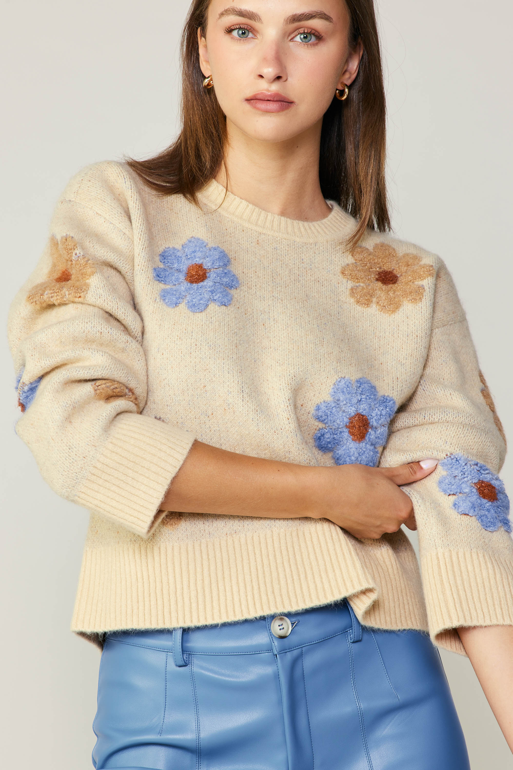 Sezane Daisie Floral store Sweater NWOT