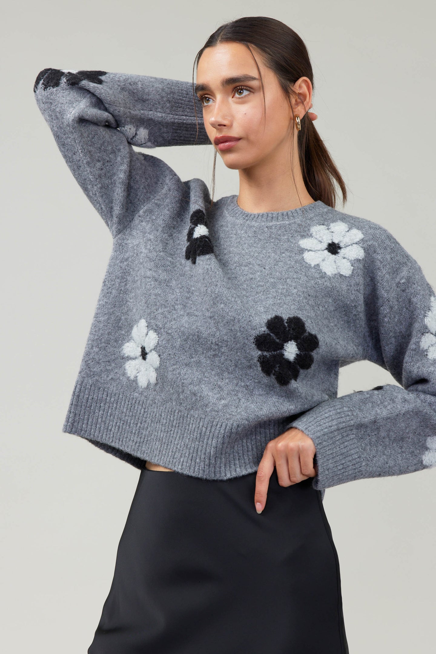 Daisy Embroidered Sweater