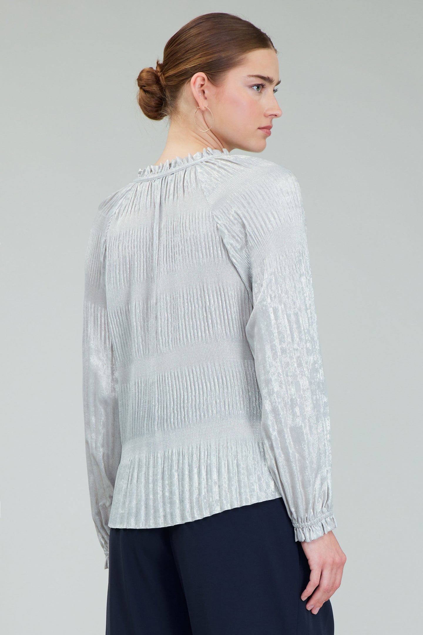 Opalescent Pleated Blouse