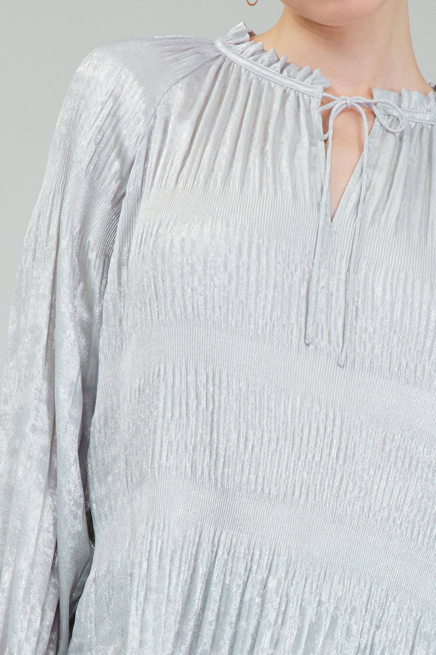 Opalescent Pleated Blouse