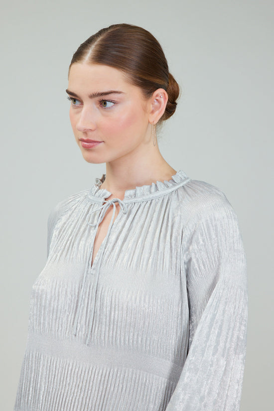 Opalescent Pleated Blouse