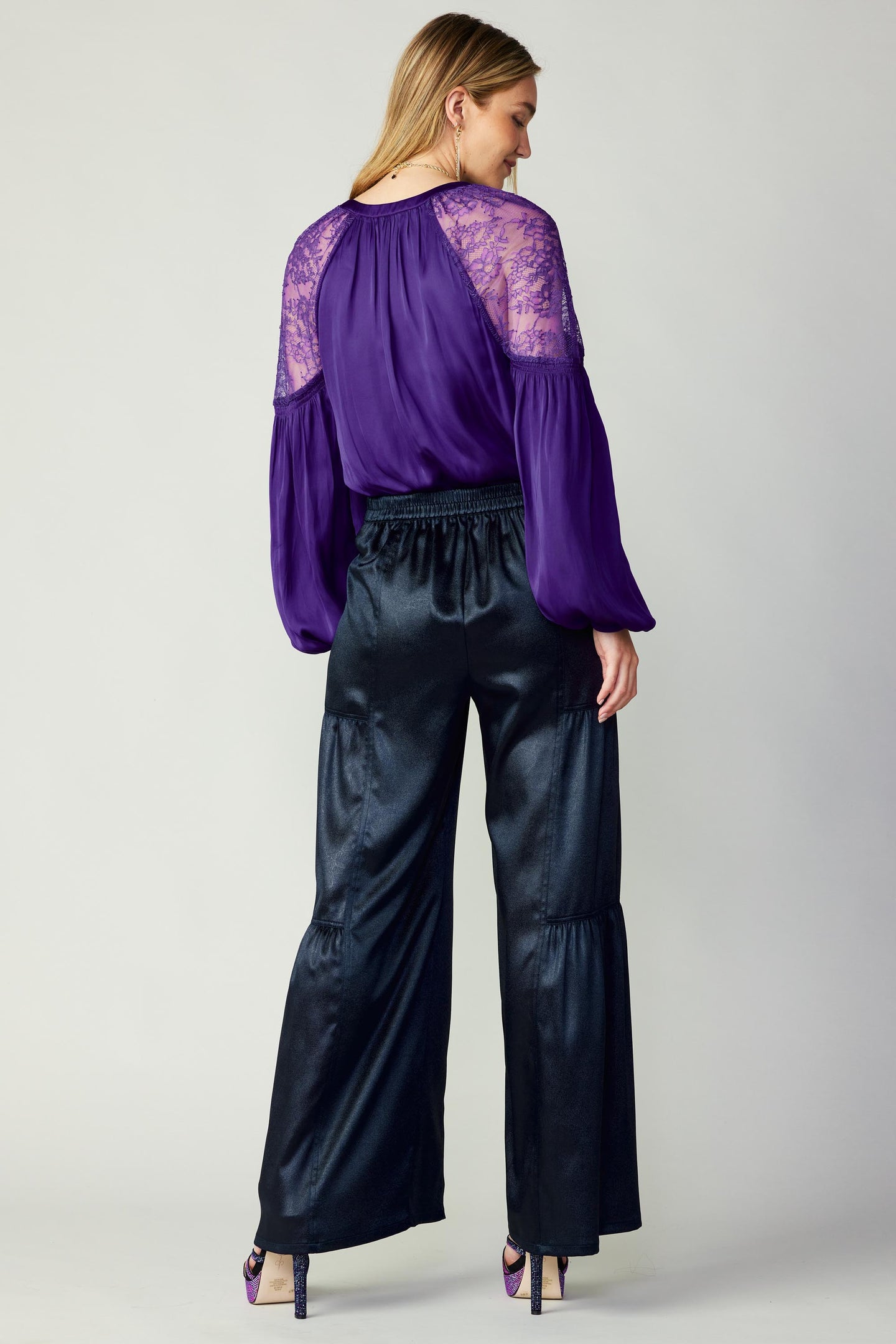 Tiered Wide Leg Pants