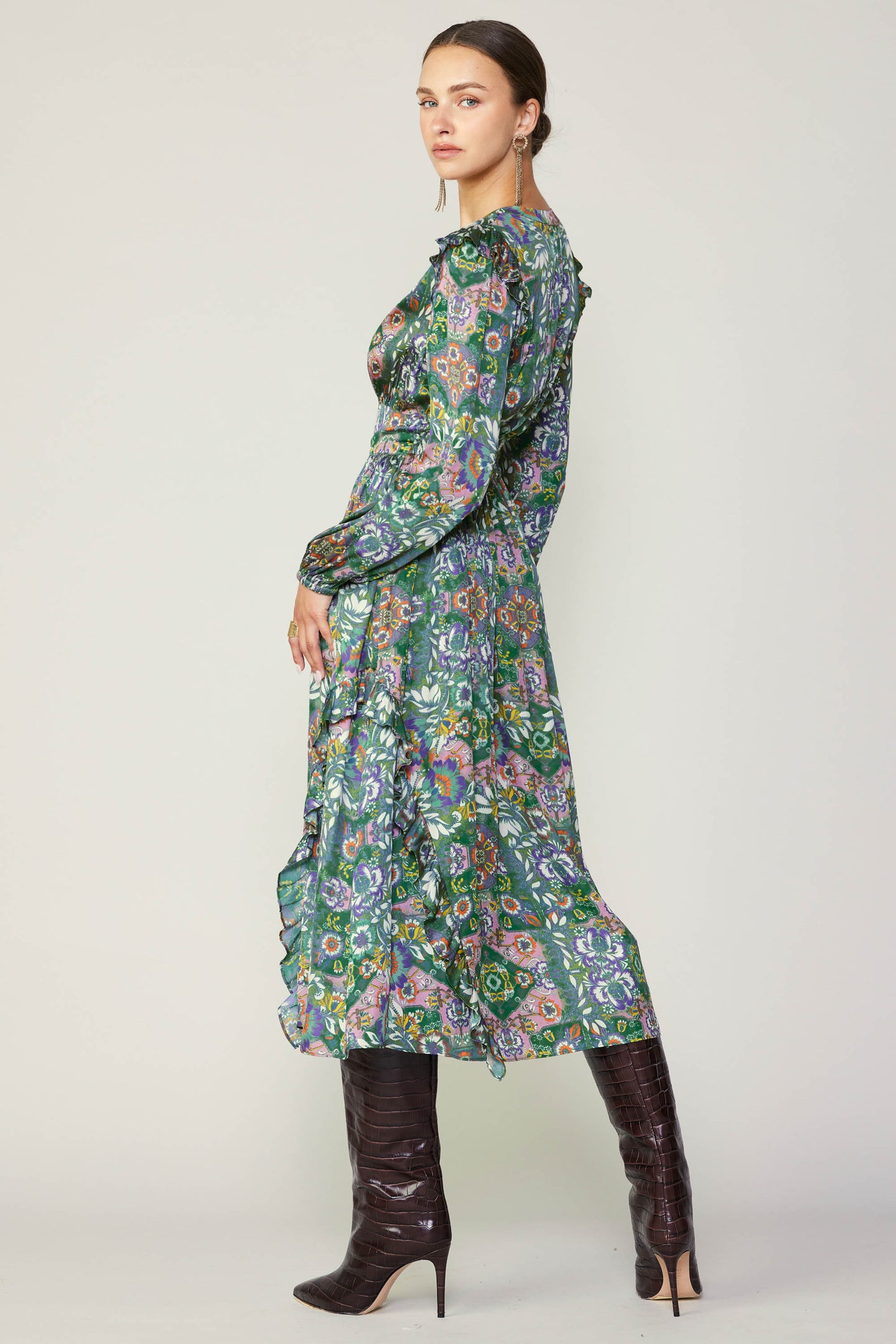 Emmaline Floral Midi Dress – CURRENT AIR
