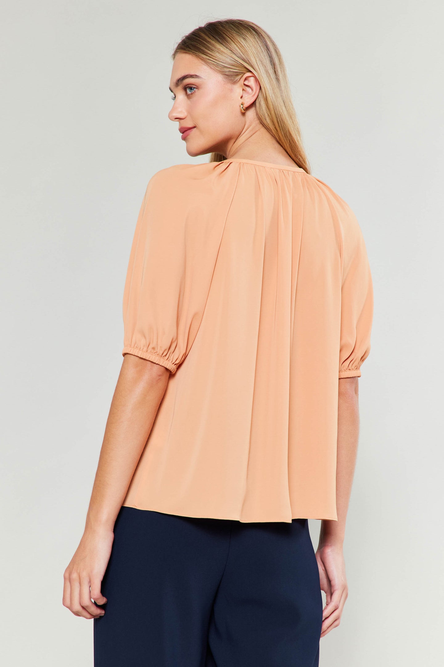 Neck Tie Detailed Blouse