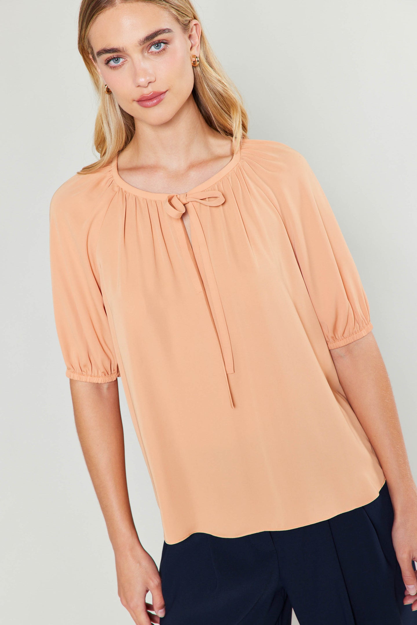 Neck Tie Detailed Blouse