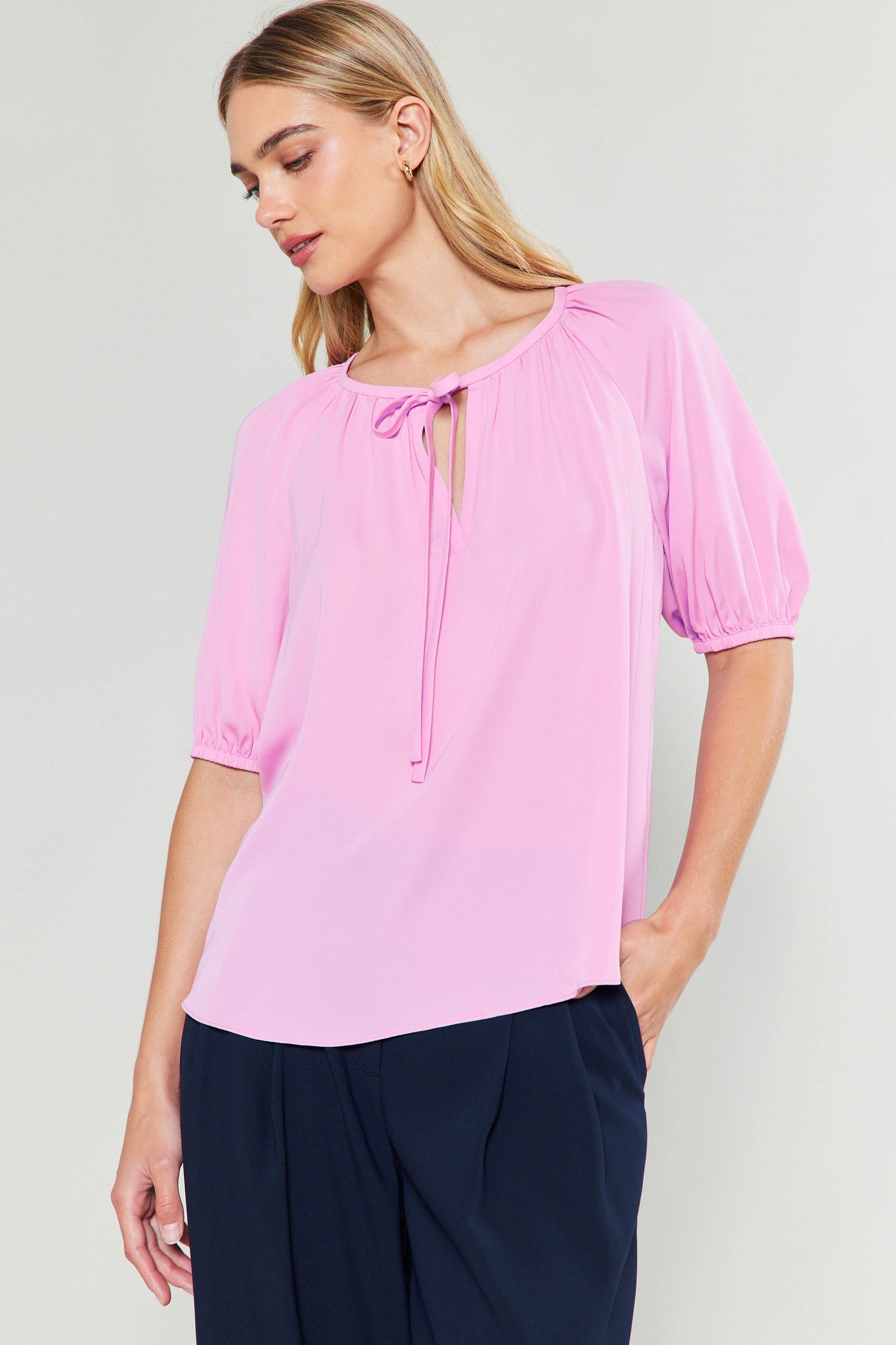 Neck Tie Detailed Blouse