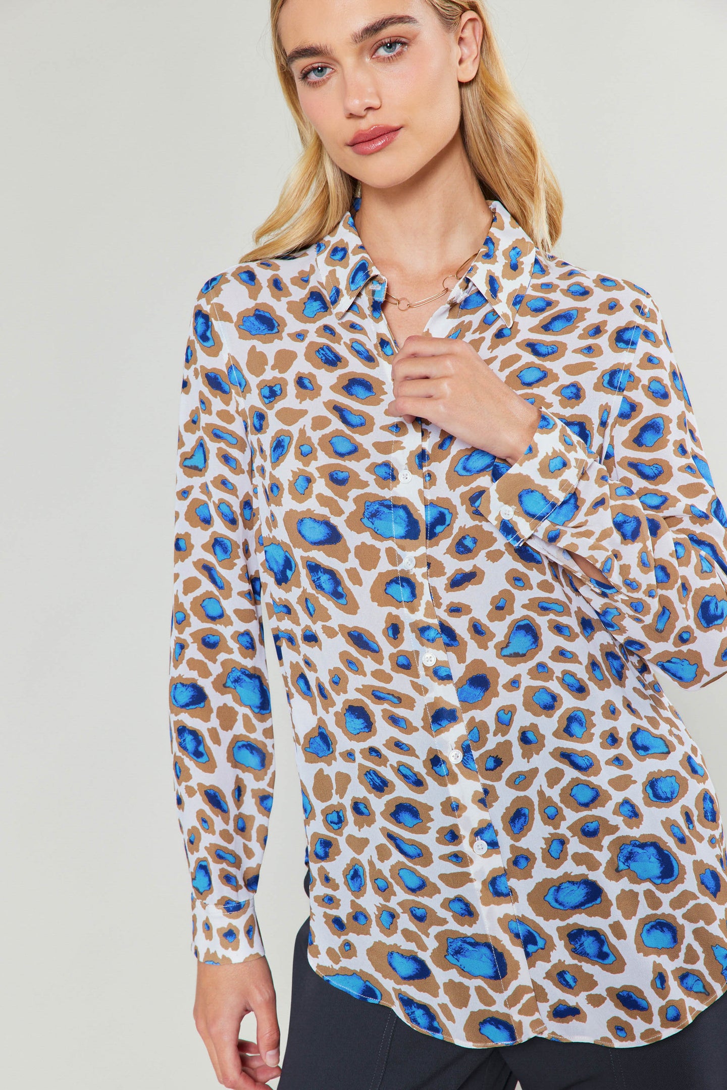 Sapphire Cenote Print Shirt