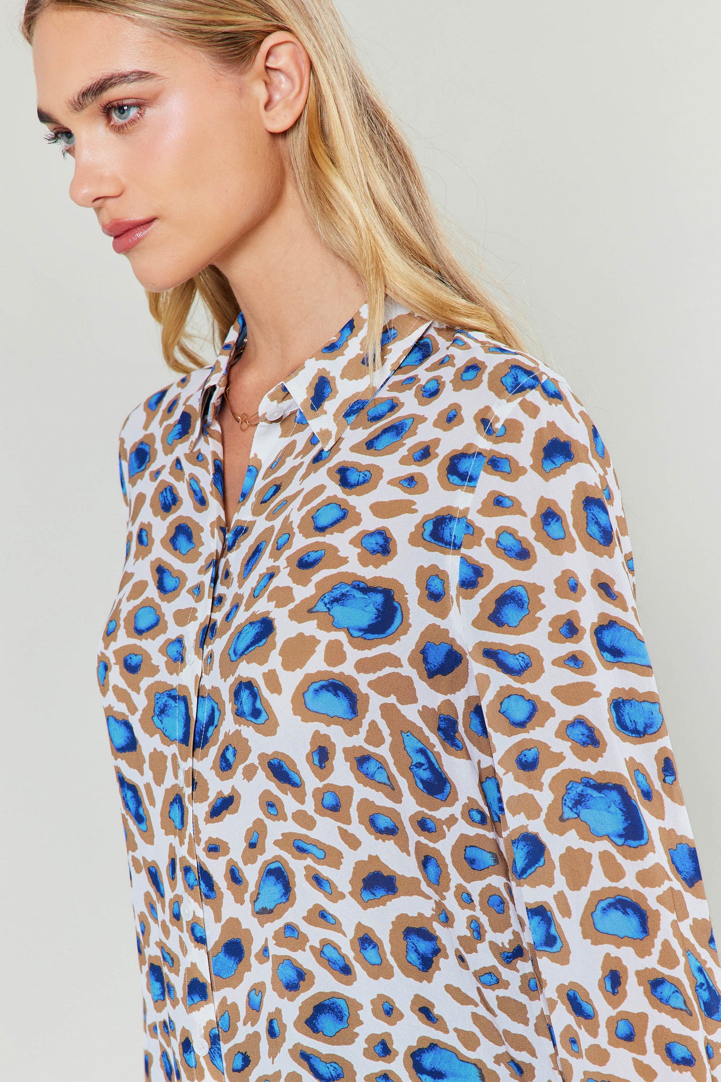 Sapphire Cenote Print Shirt