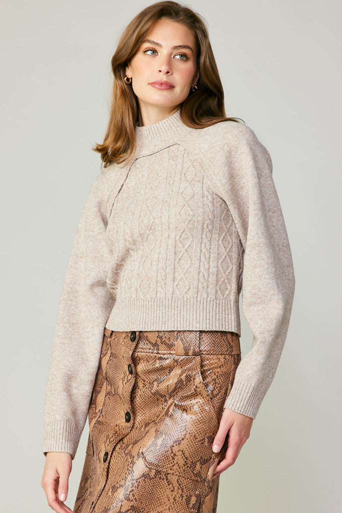 Two Piece Cable Knit Sweater