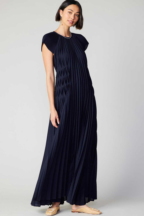 Mona Pleated Maxi Dress