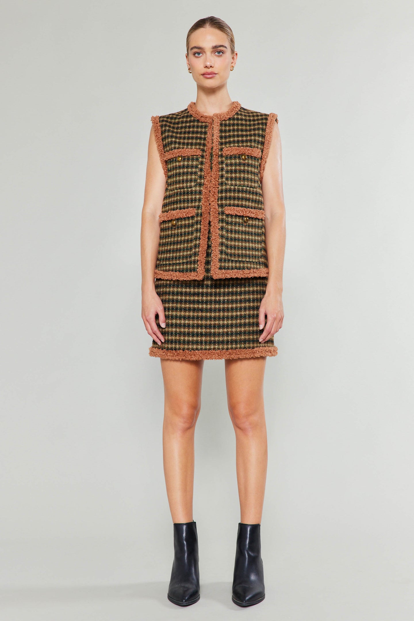 Houndstooth Vest