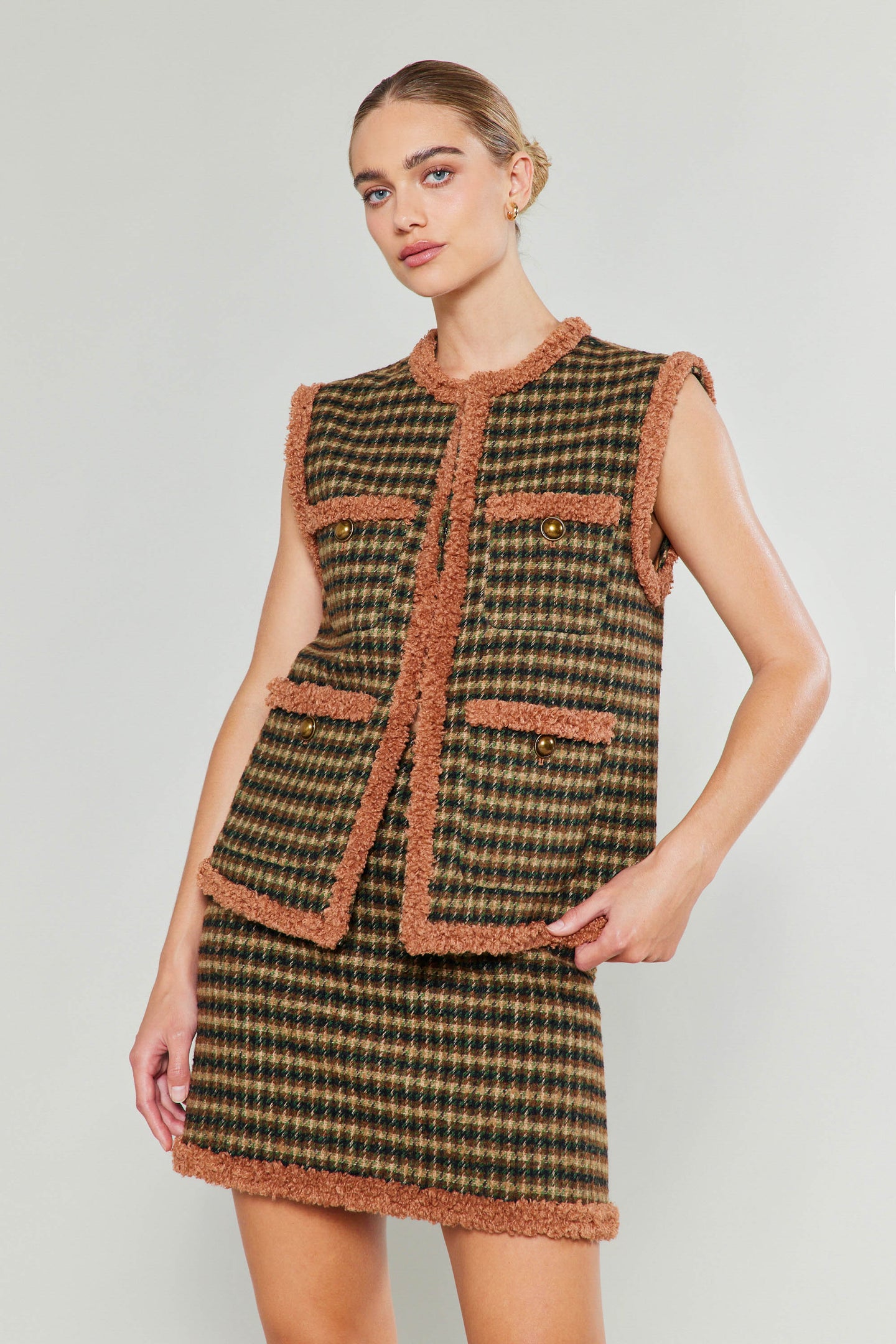 Houndstooth Vest