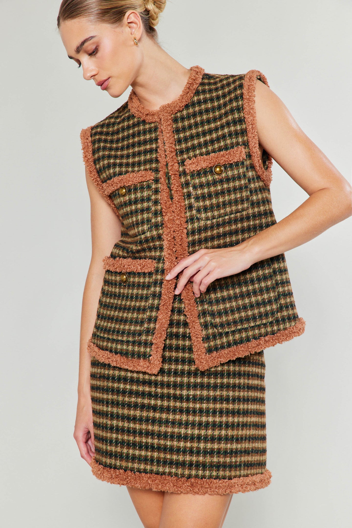 Houndstooth Vest