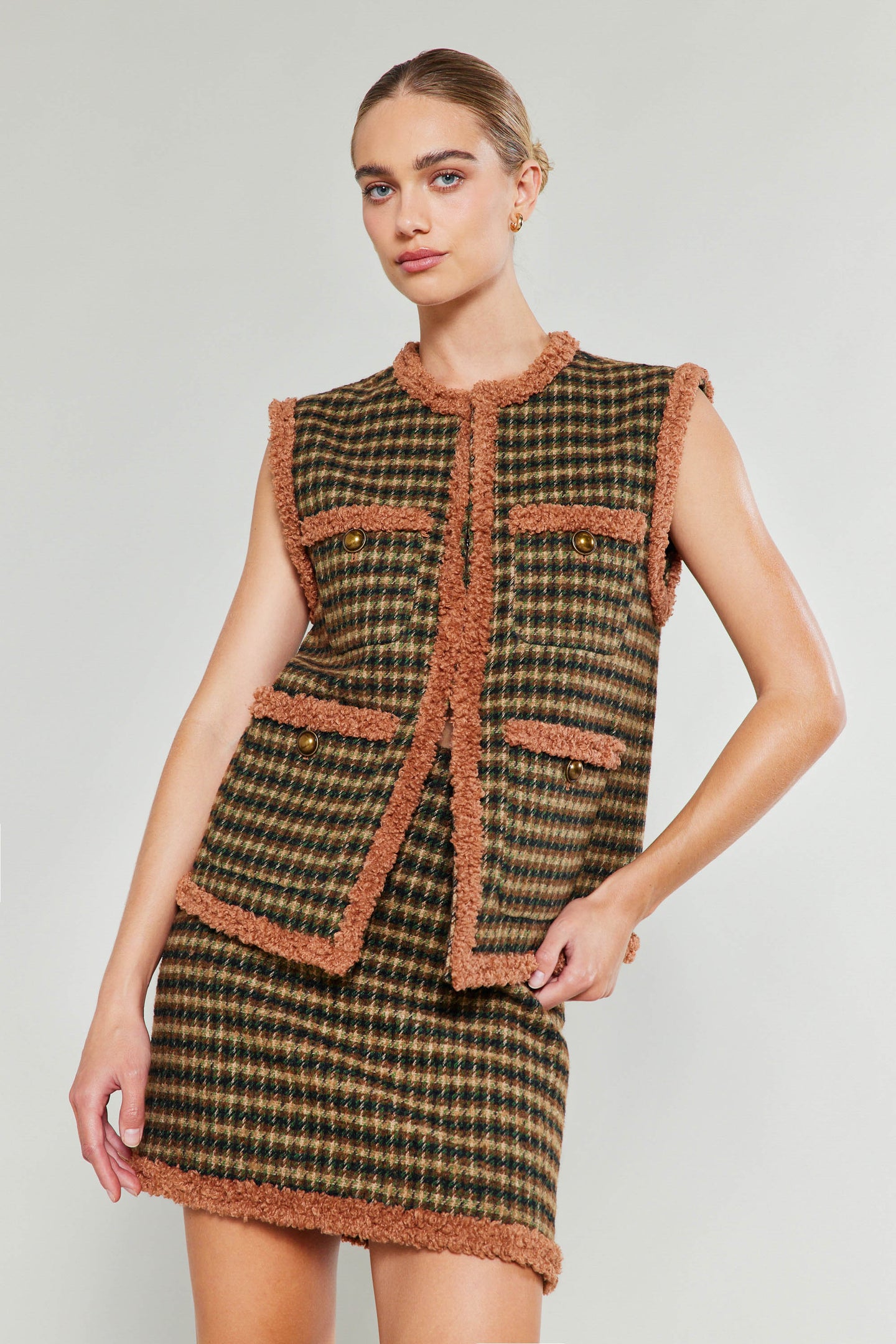 Houndstooth Vest