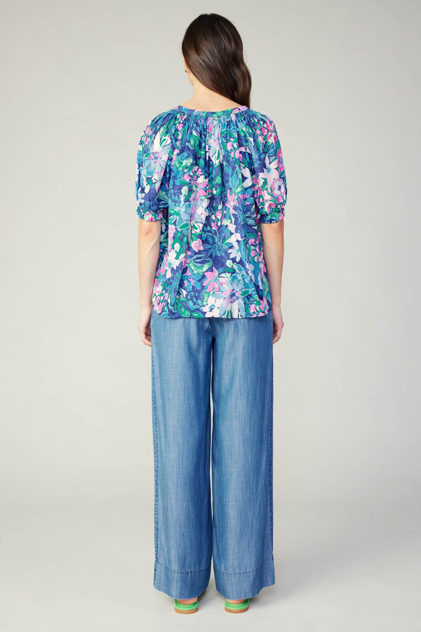 Painterly Floral Top