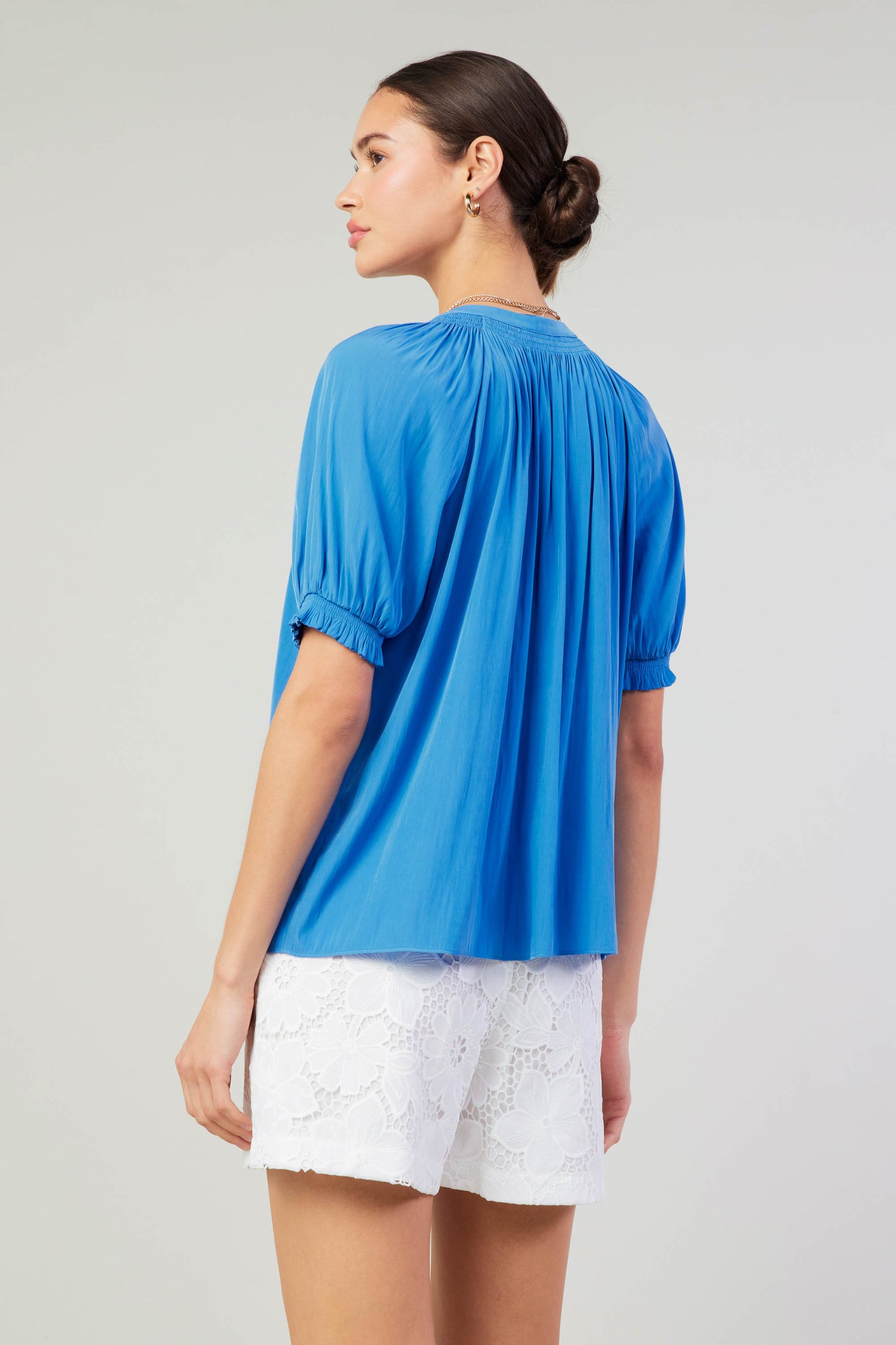 Gathered Yoke Blouse