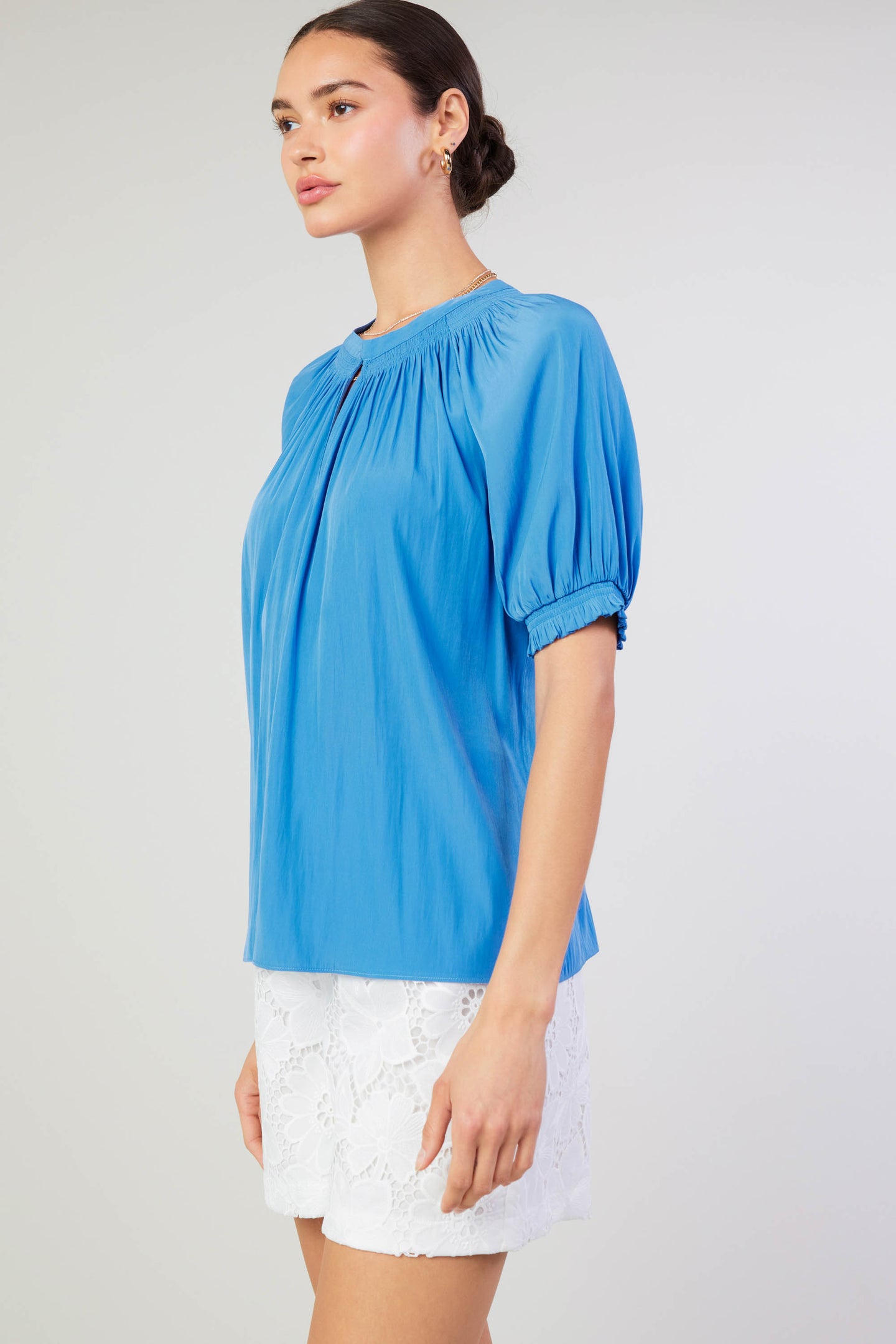 Gathered Yoke Blouse