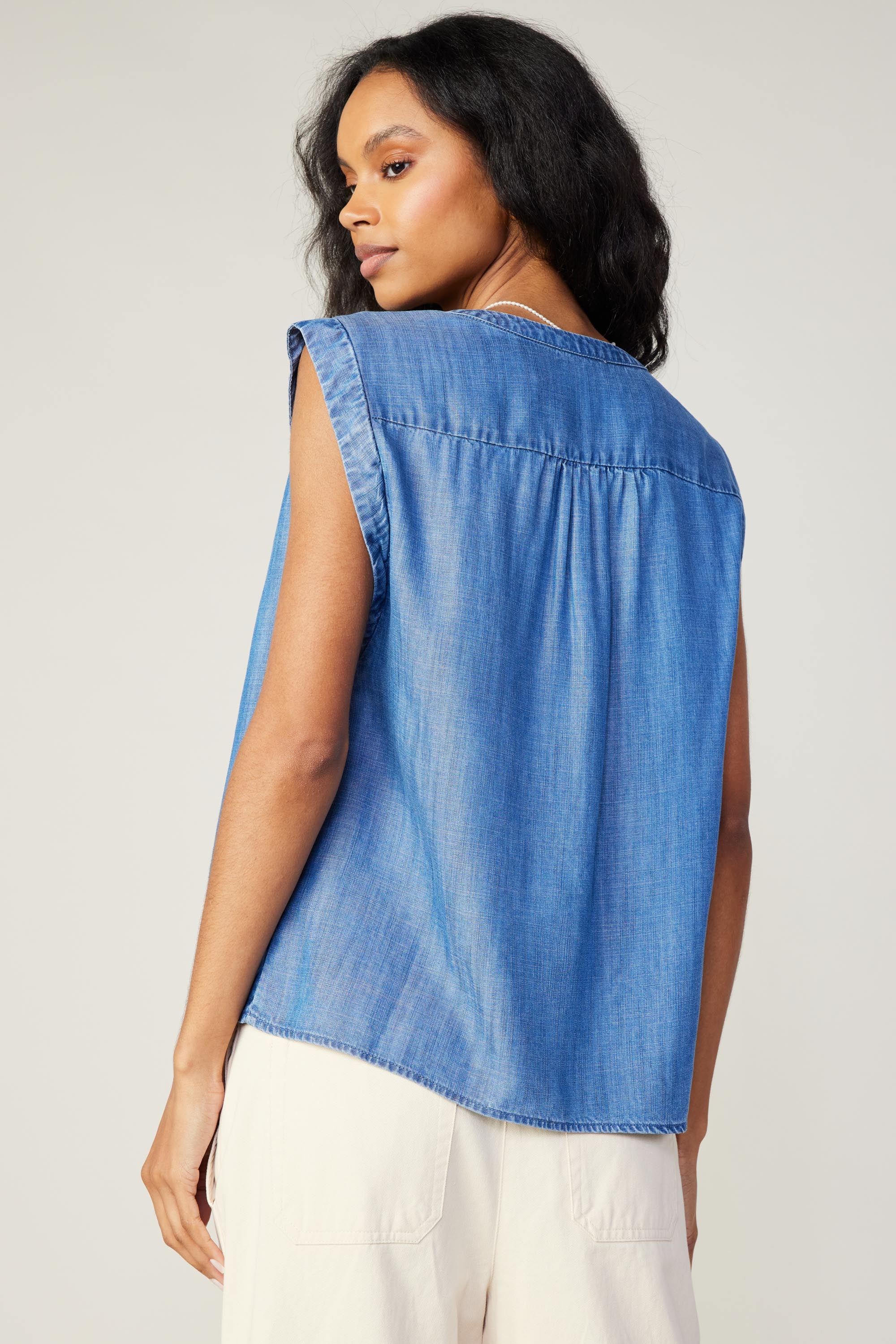 Chambray Tank Top – CURRENT AIR