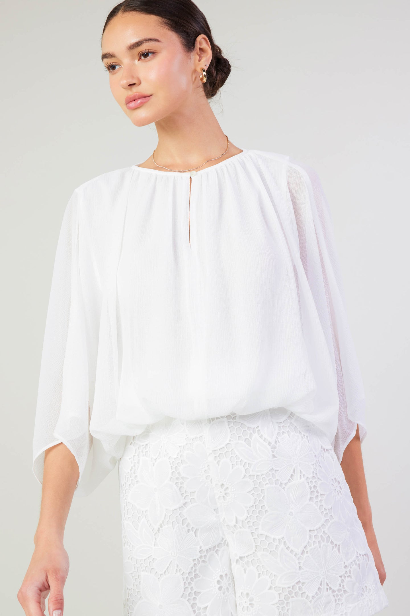 Alessia Dolman Sleeved Blouse