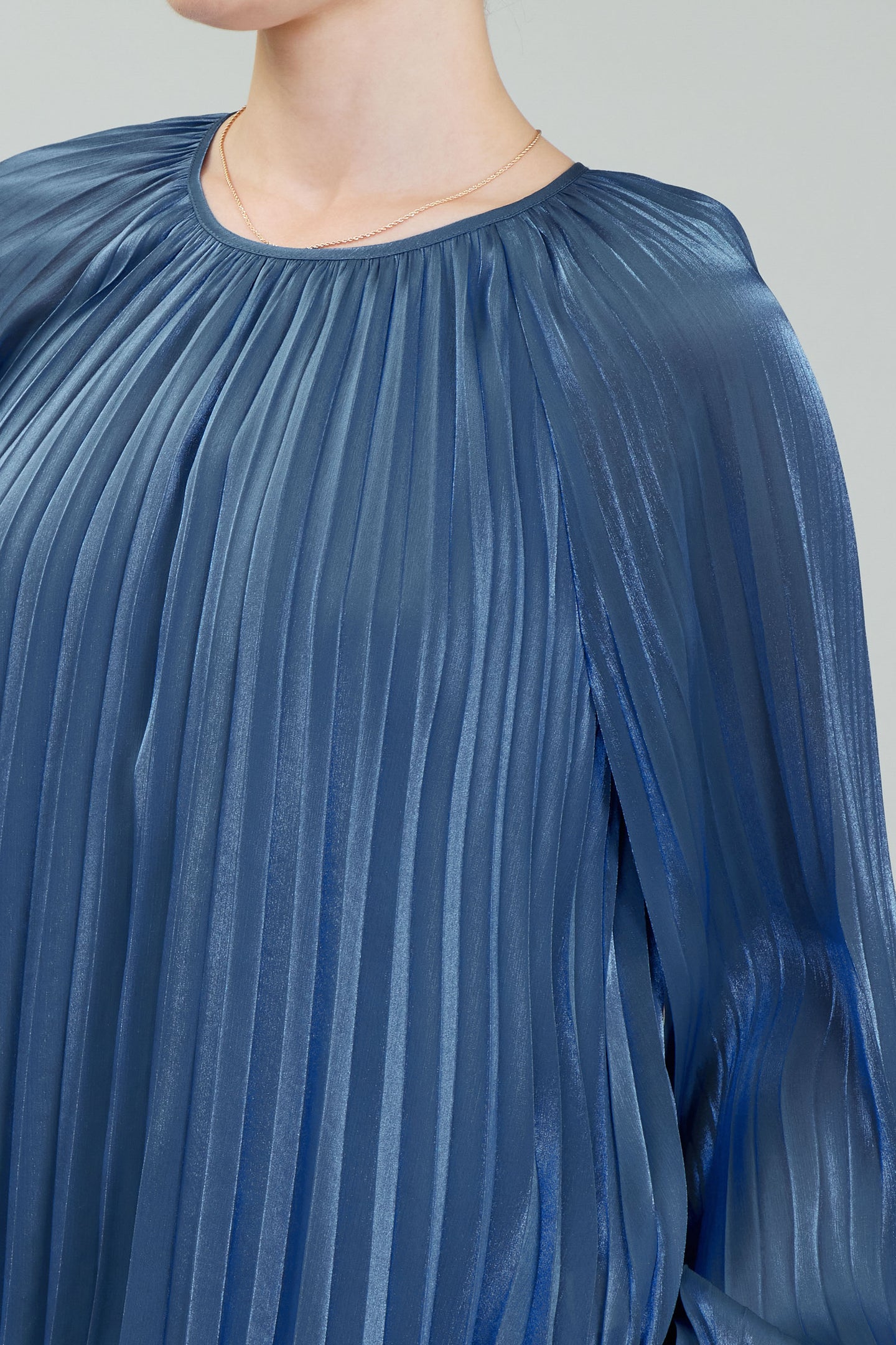 Pleated Shimmery Blouse