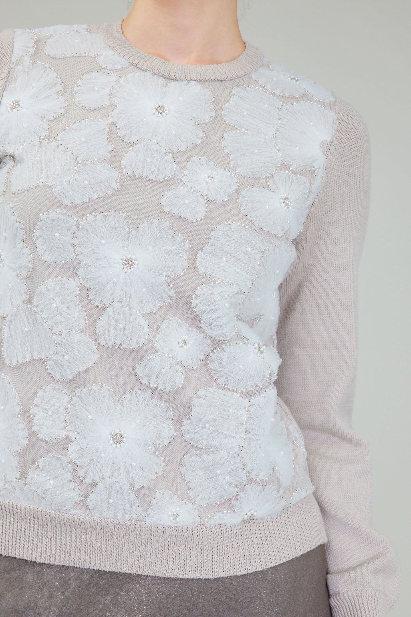 Floral Applique Sweater