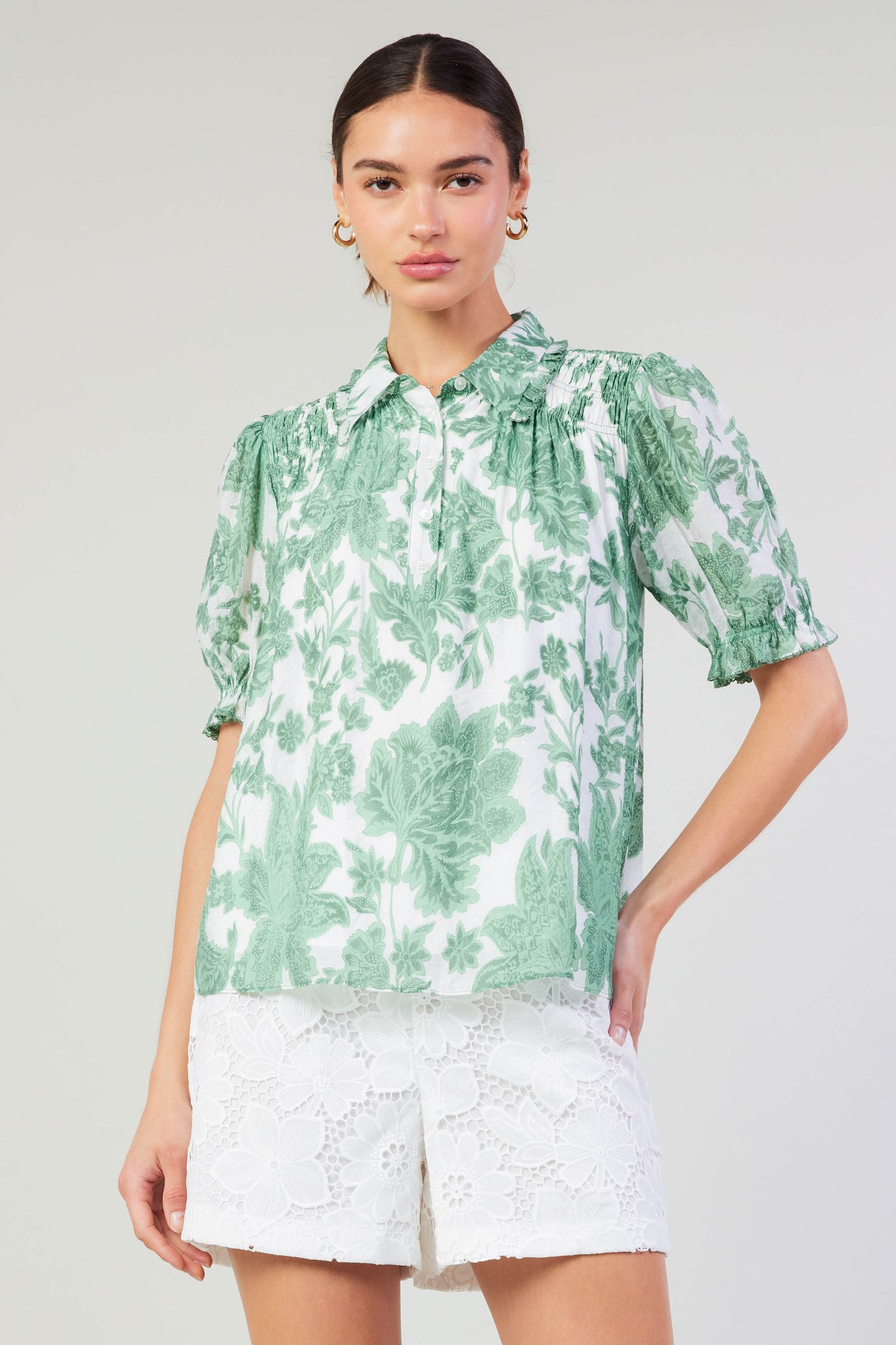 Tulip Jacquard Blouse