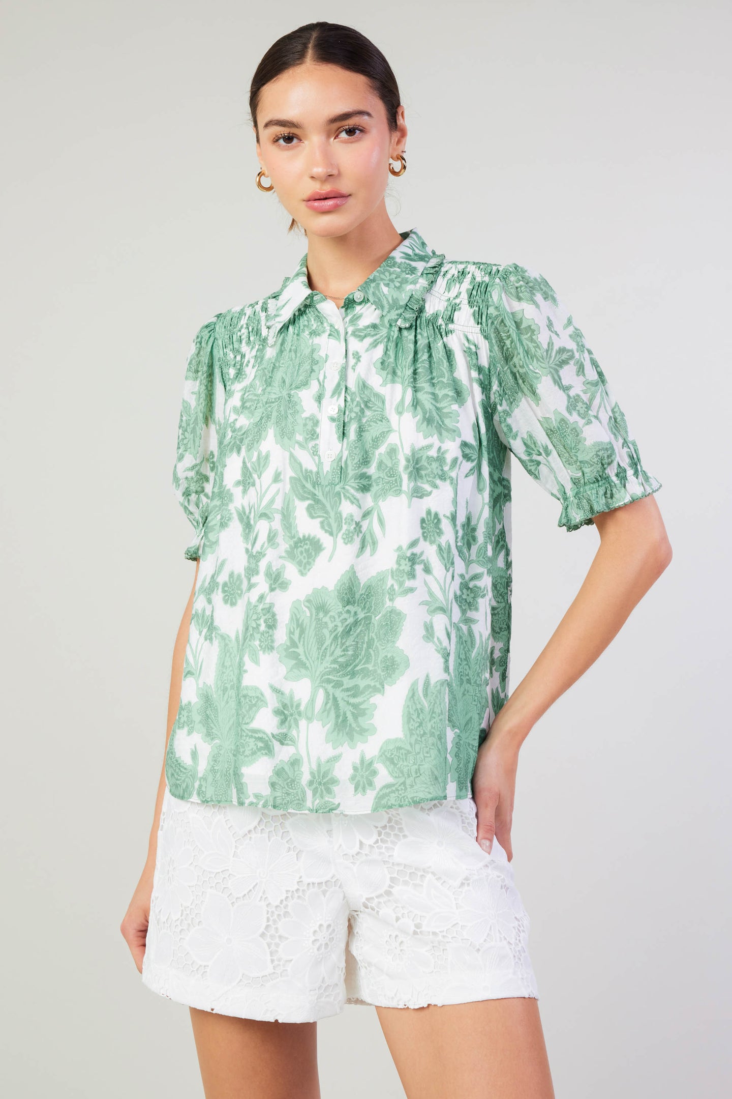 Tulip Jacquard Blouse