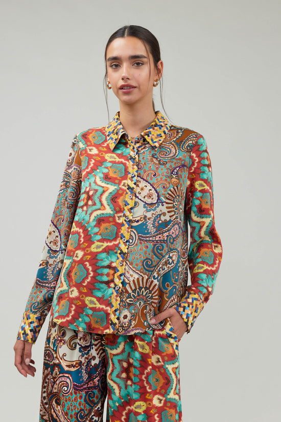 Mixed Print Shirt