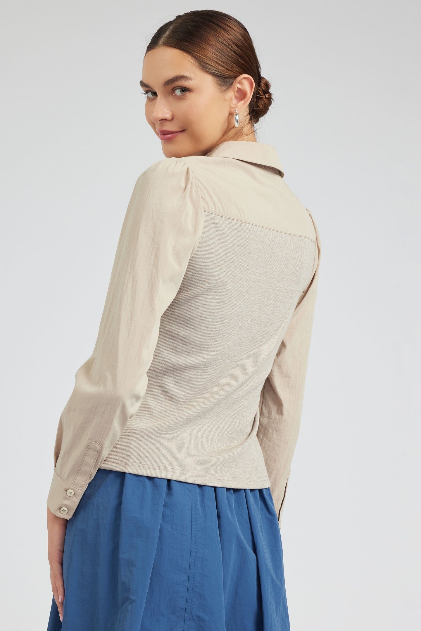 Collared Knit Top