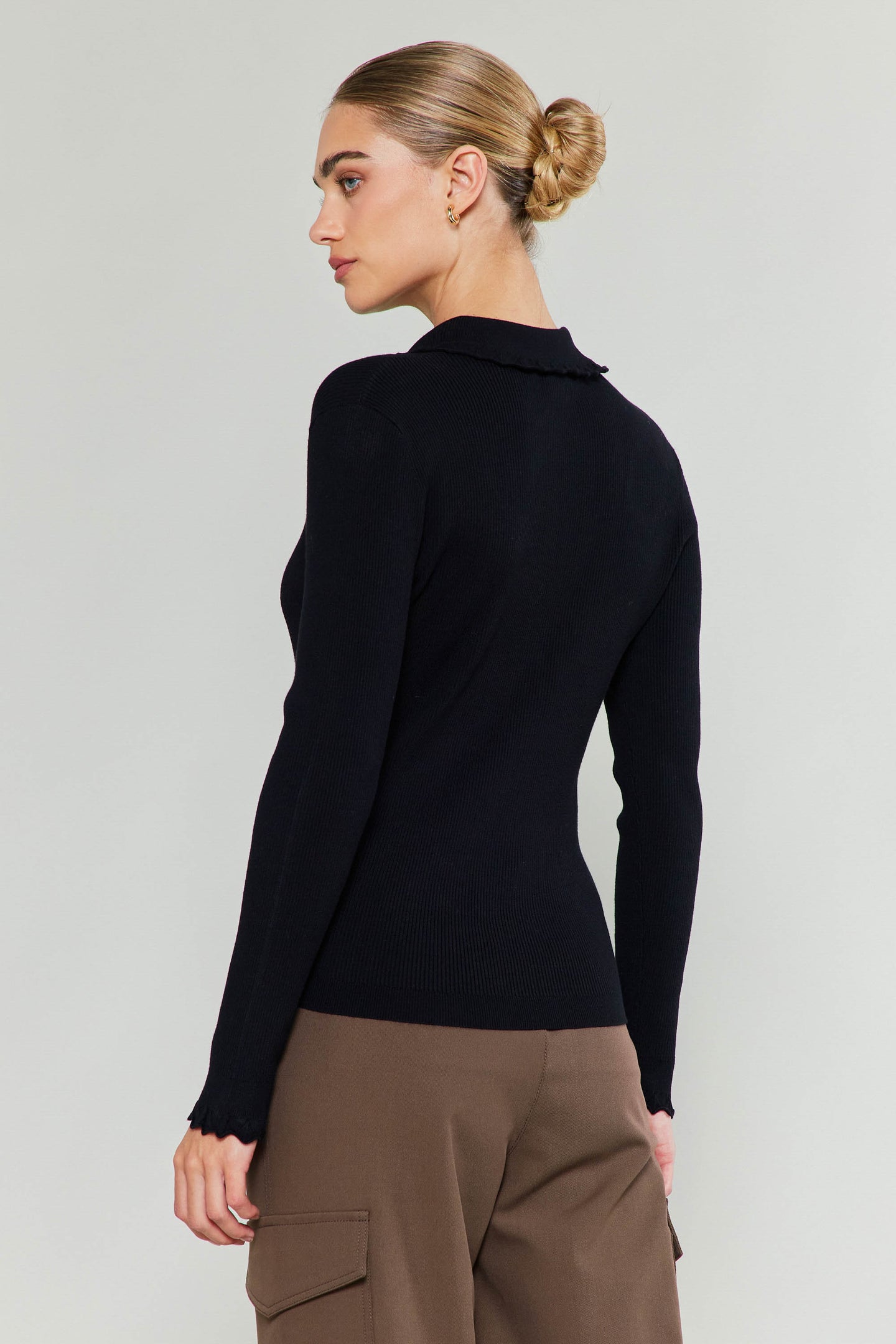 Polo Sweater Top