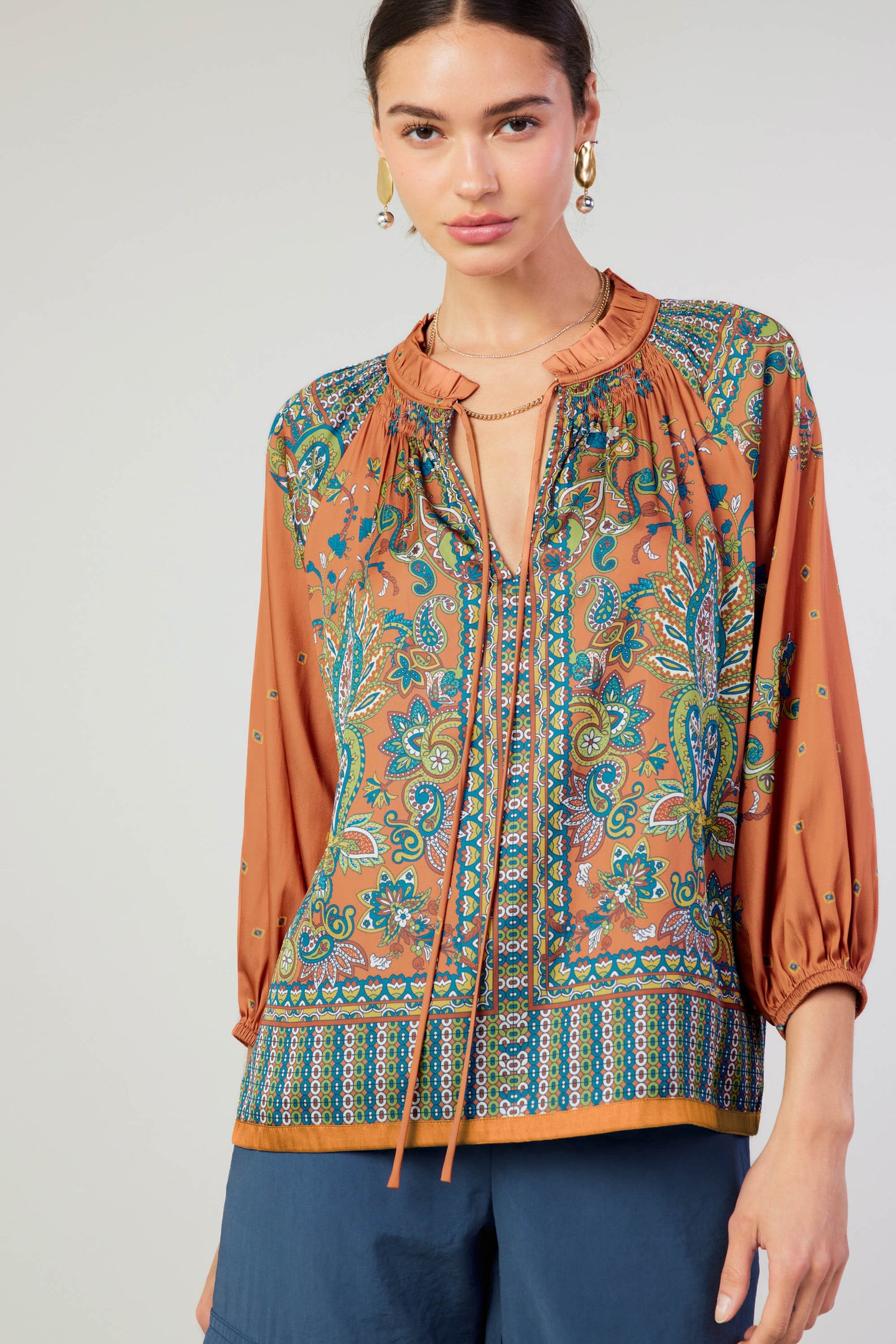 Paisley  Patterned Blouse