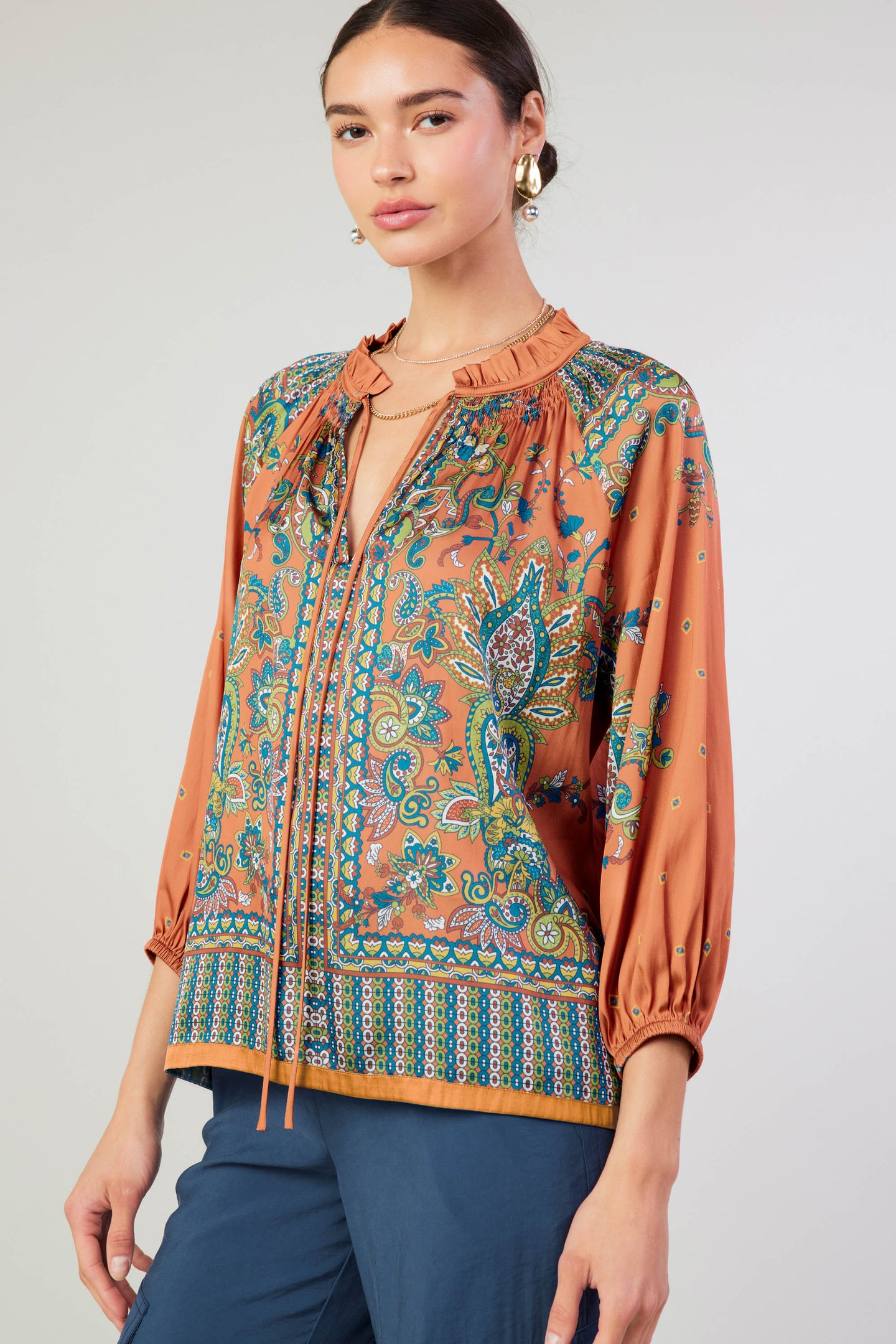 Paisley  Patterned Blouse