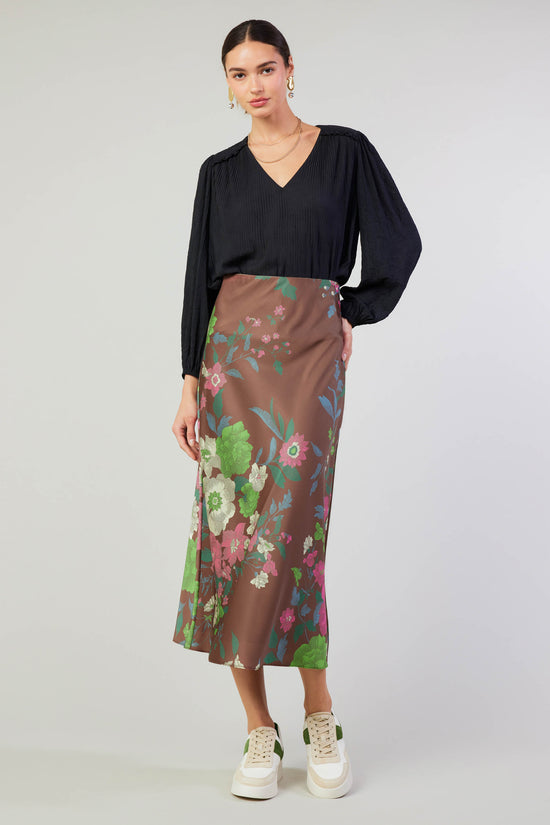 Floral Bias Skirt