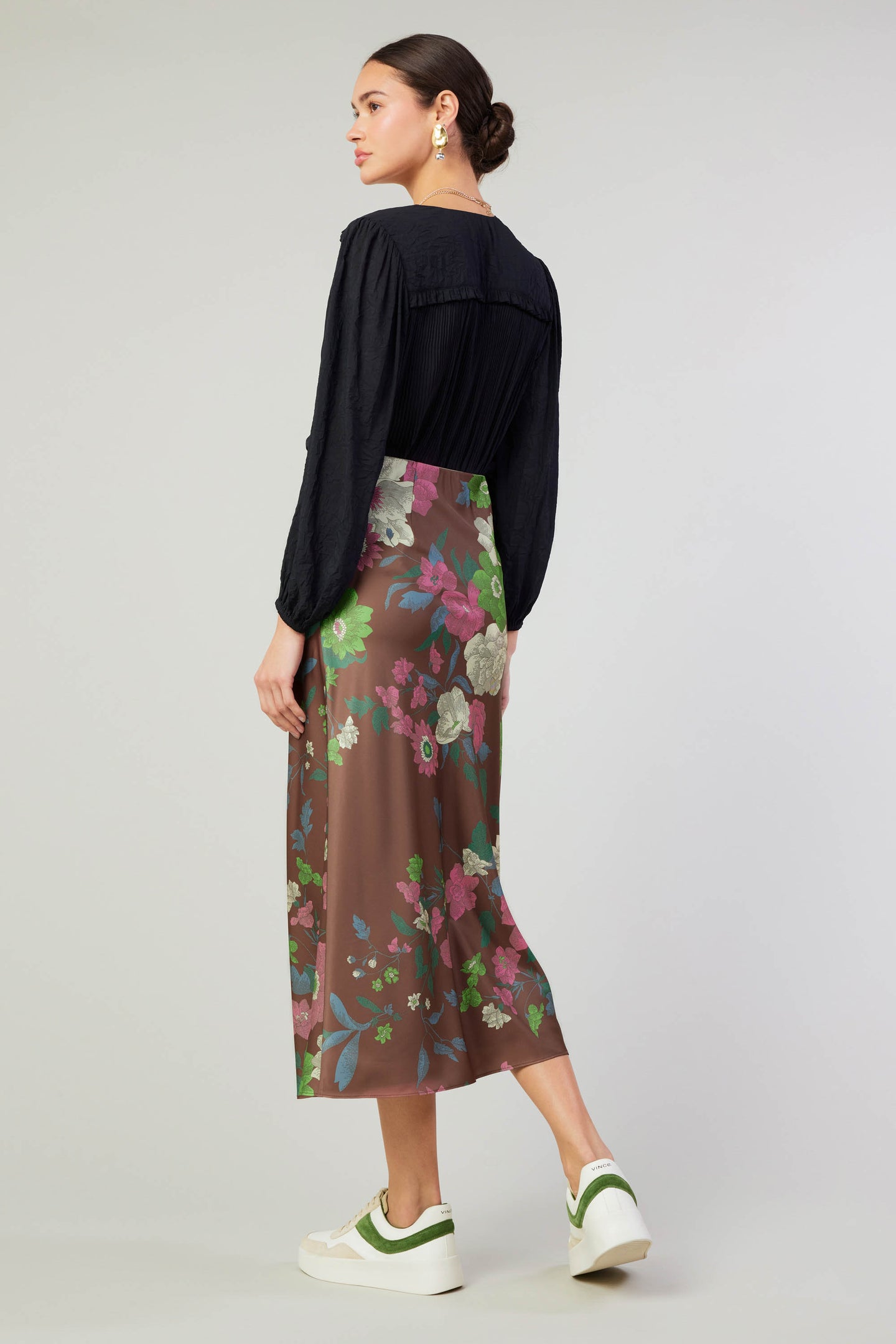 Floral Bias Skirt