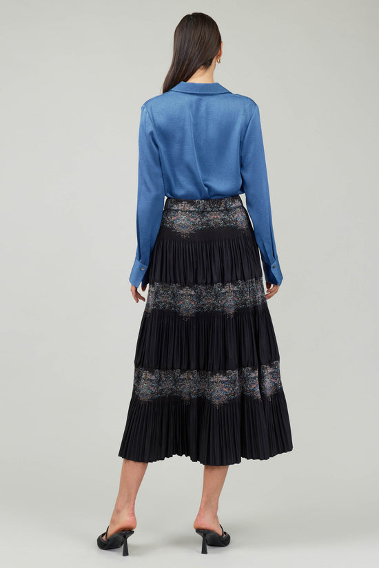 Ornate Motif Midi Skirt