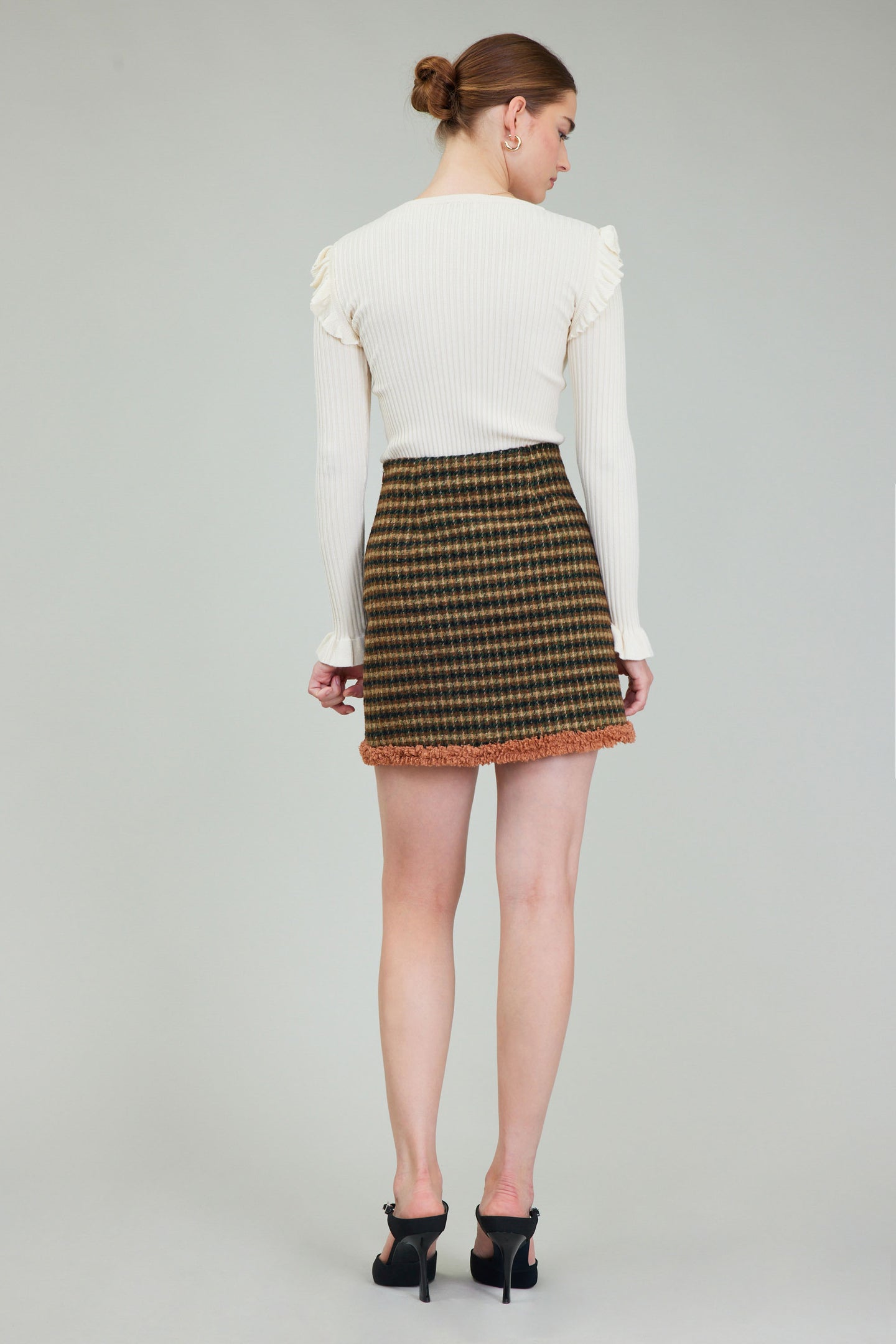 Houndstooth Mini Skirt