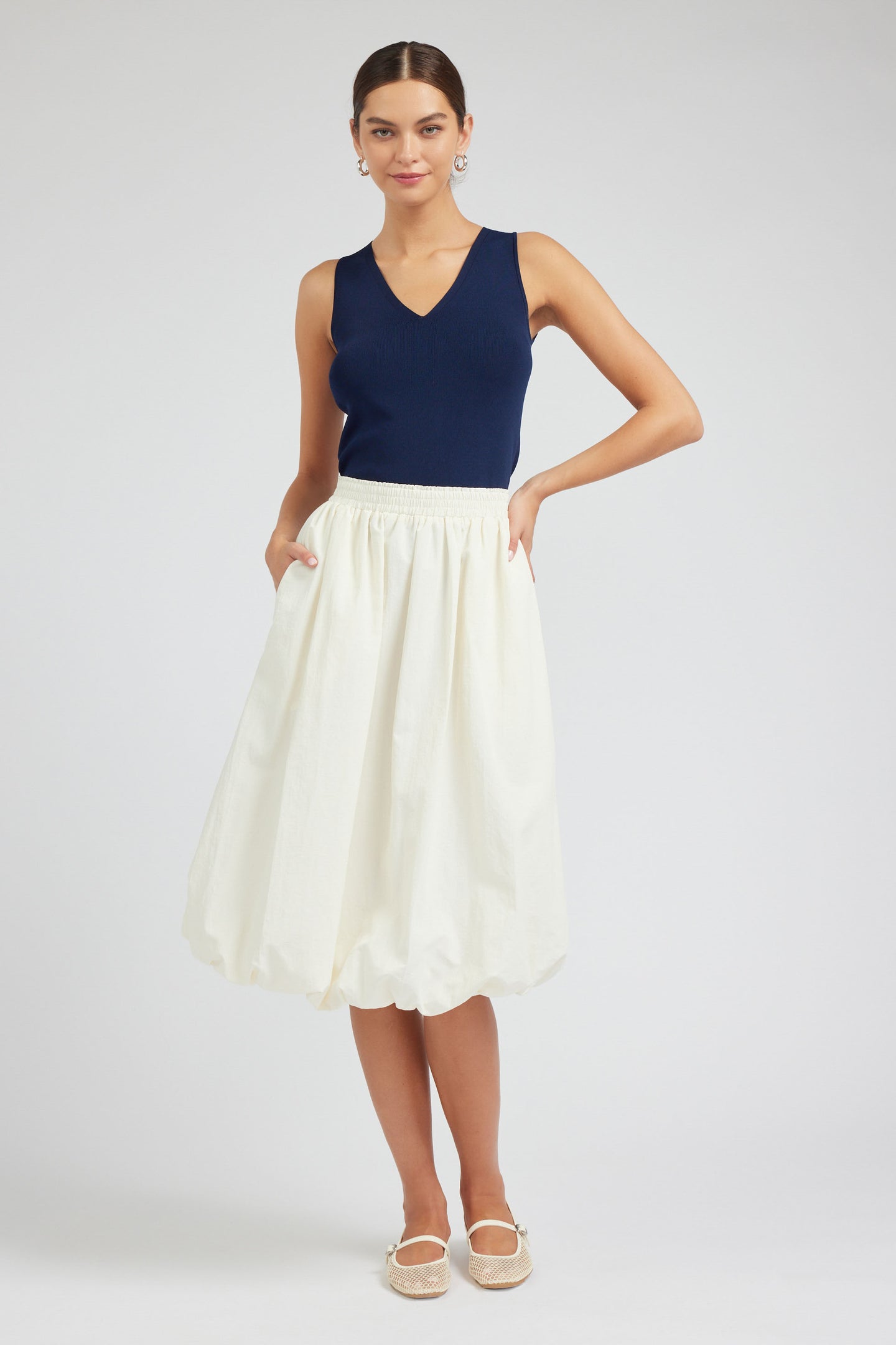 Bubble Hem Skirt